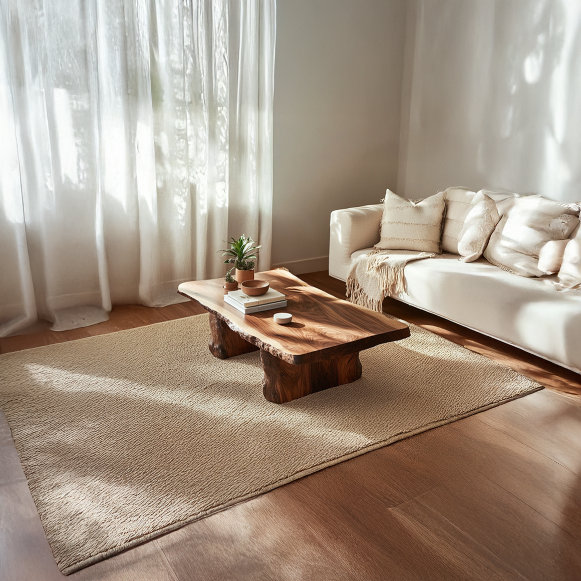 Rustic Handmade Solid Wood Coffee Table Living Room SINLSACF180