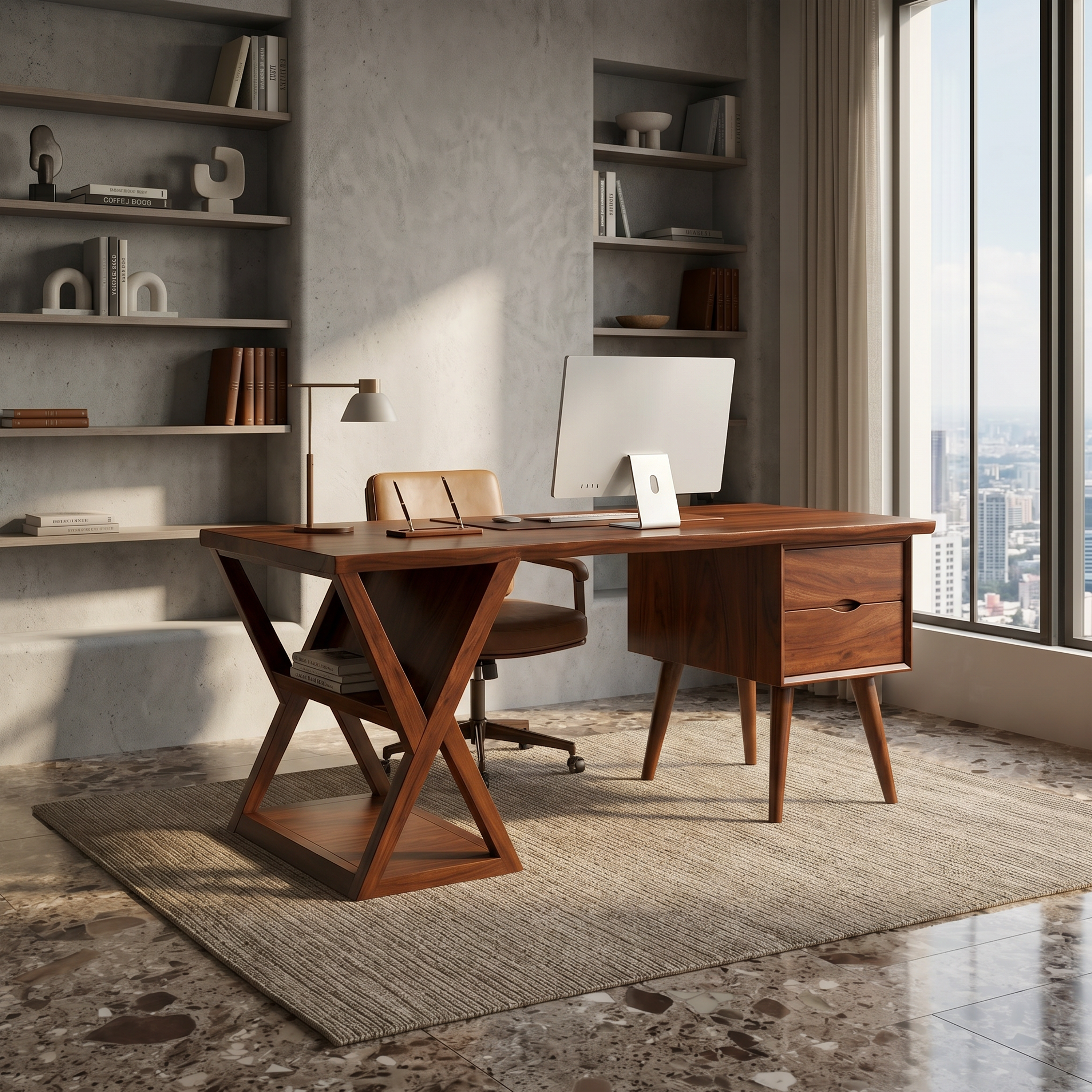 Minimalist Executive Desk Creative Office SILDTTRDE026