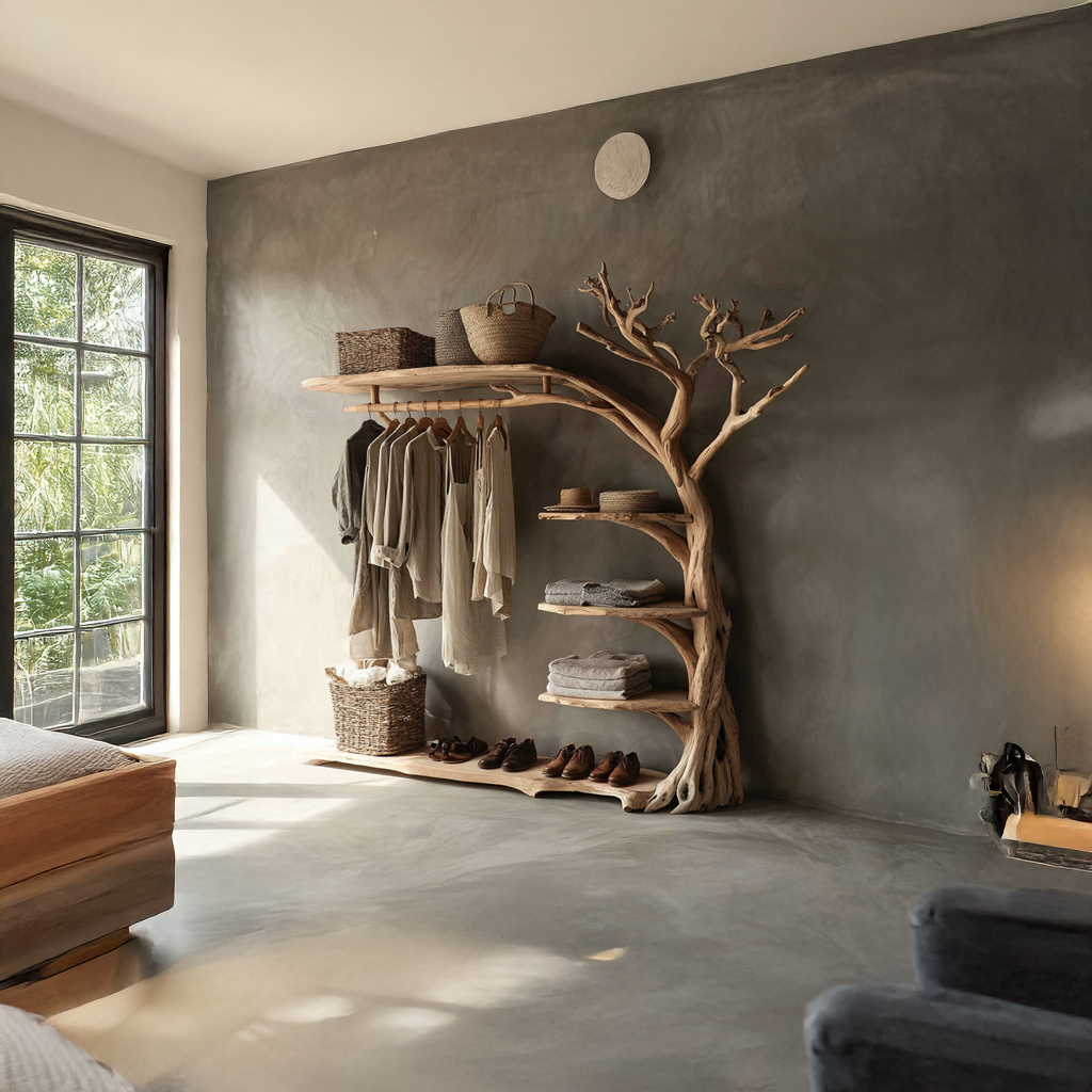 Rustic Coat Rack Shoe Shelf Entryway SINLSATB214