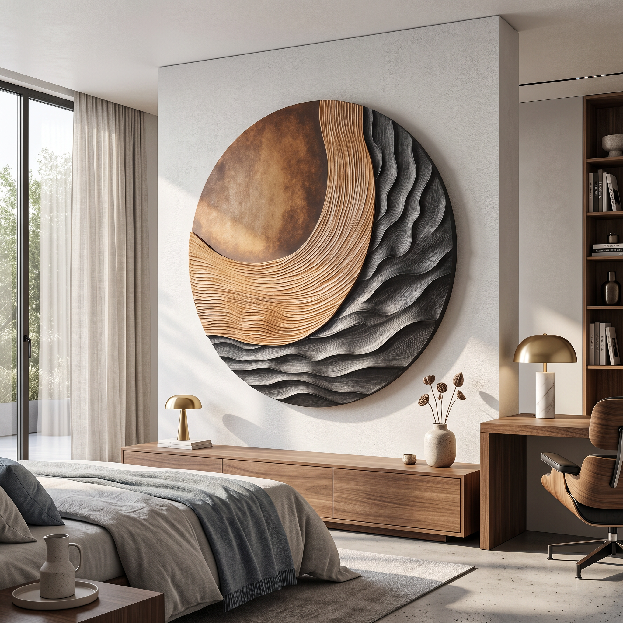 Farmhouse 3D Wood Wall Art For Bedroom Rustic Ambience SILDTTRWA001