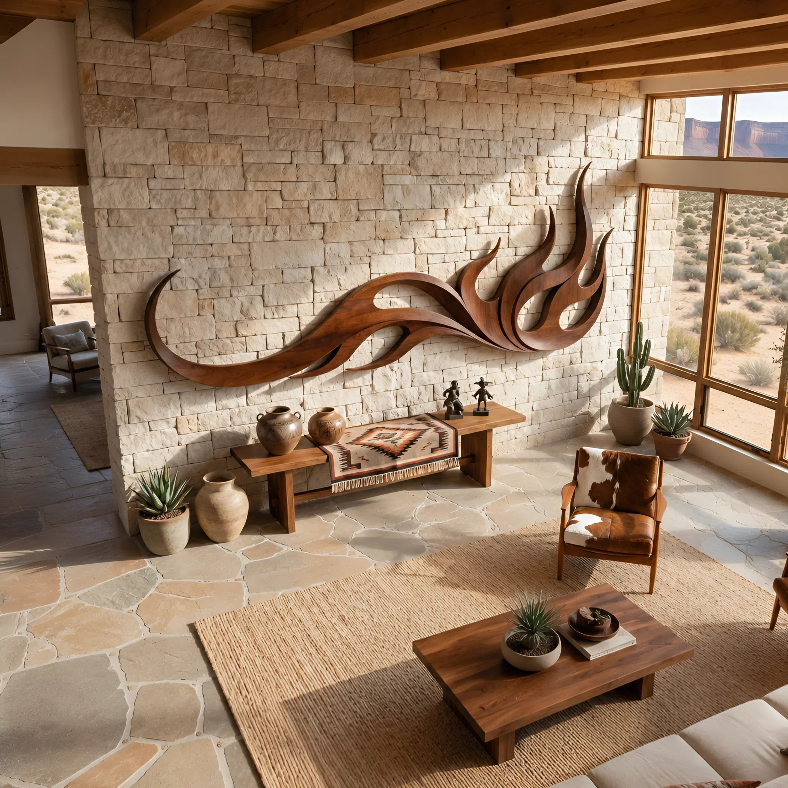 Minimalist Flowing Wall Decor For Wellness Space Interior SILDTTNWA112
