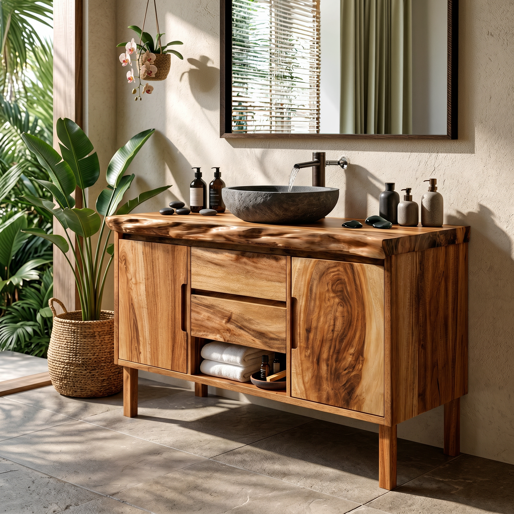 Modern Wood Bathroom Cabinet For Apartment Bath SILDTTRBRV168