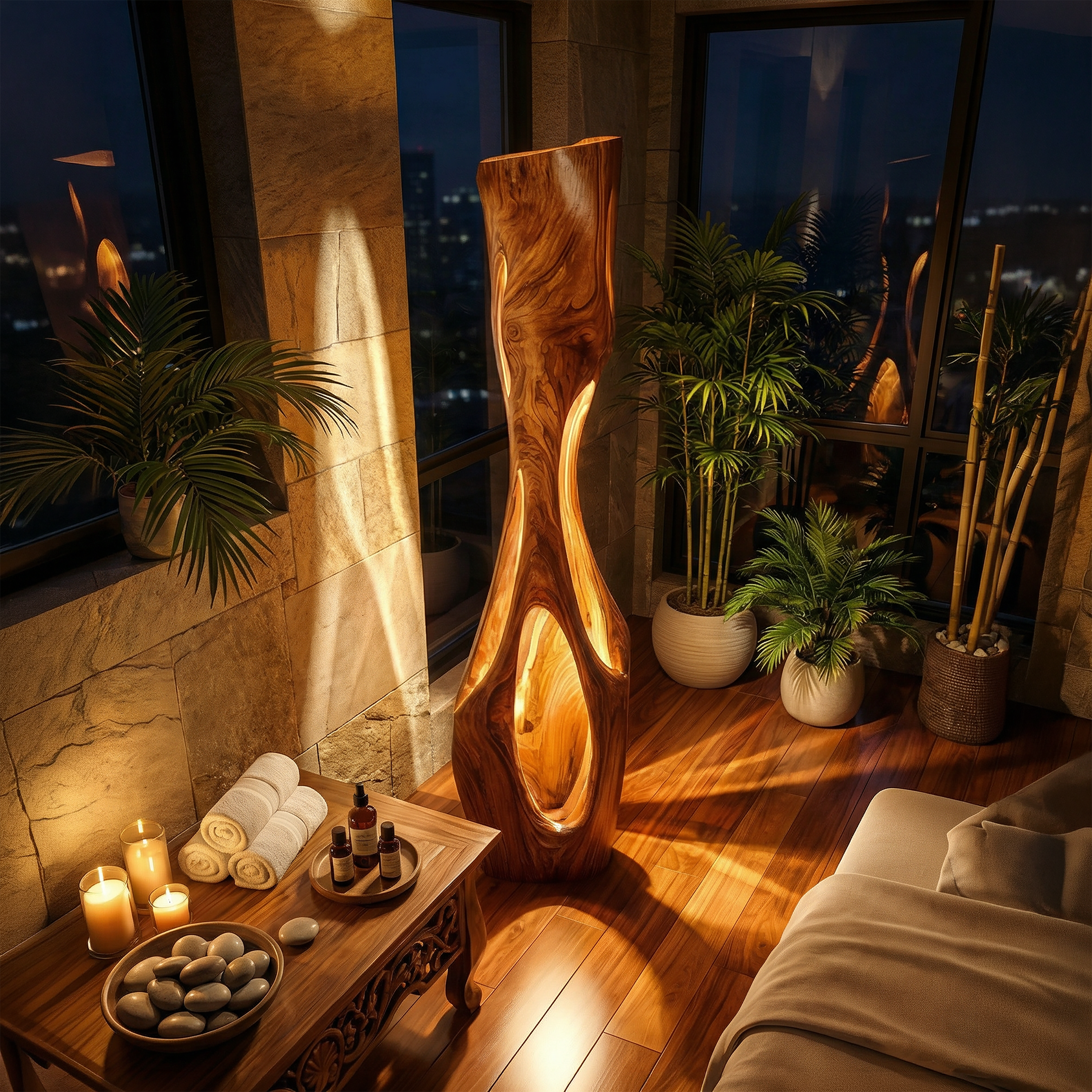 Modern Sculptural Table Lamp Living Room Bedroom Kitchen Corner SILDTTRLAM001