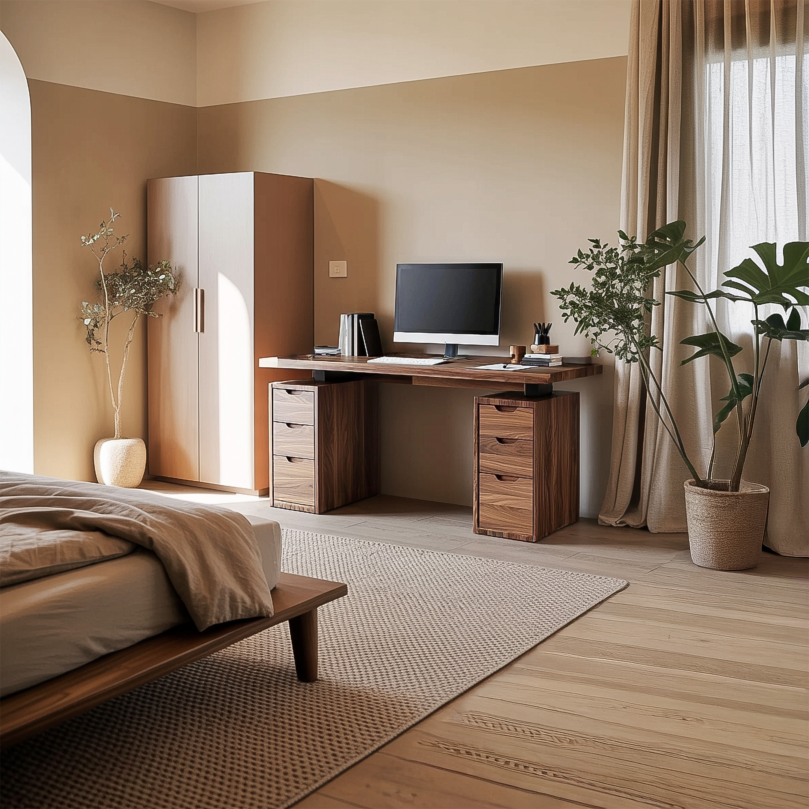 Modern Minimal Work Desk Home Office And Studio SINLSADK081
