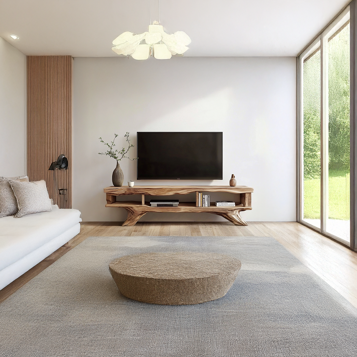 Rustic TV Cabinet Console Storage Living Room SINLSASC212