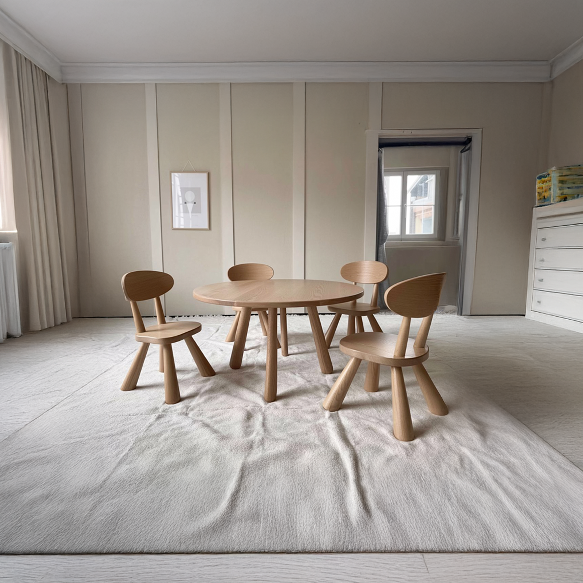 Scandinavian Minimal Kids Chair Bedroom Or Playroom SINLSAWC022