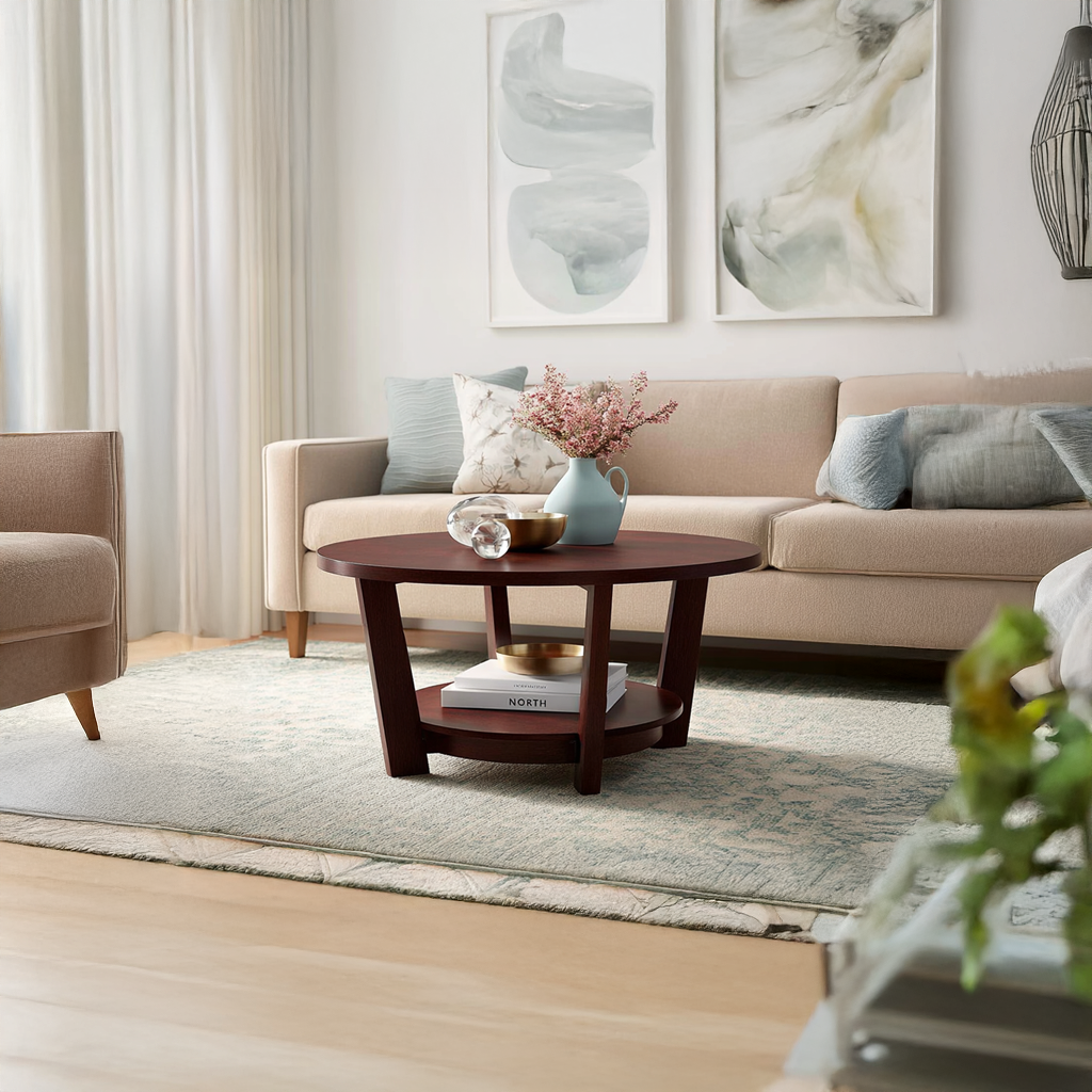 Midcentury Modern Coffee Table Live Edge Living Room SINLSACF037