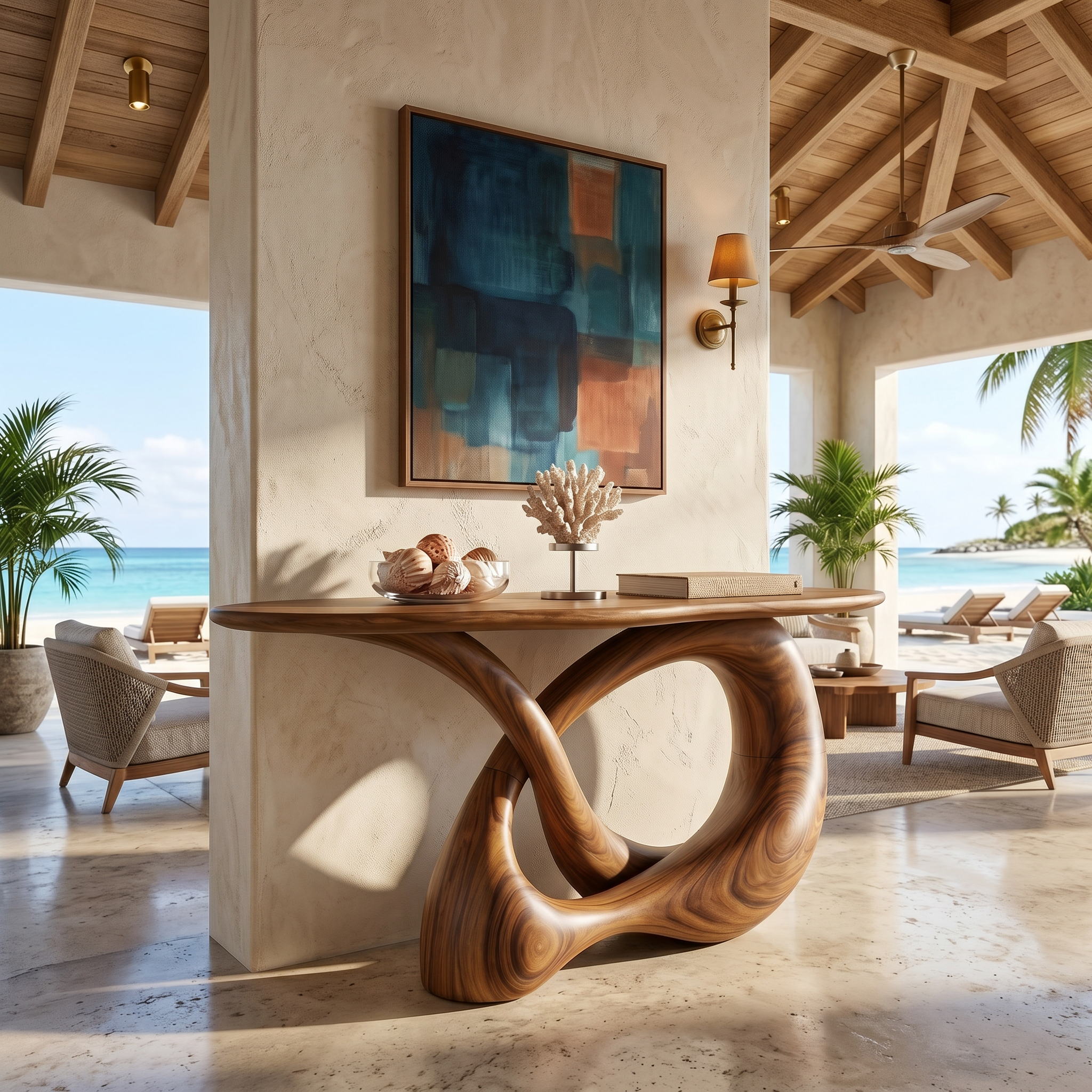 Modern Infinity Console Table Designer Interior SILDTTRCS078