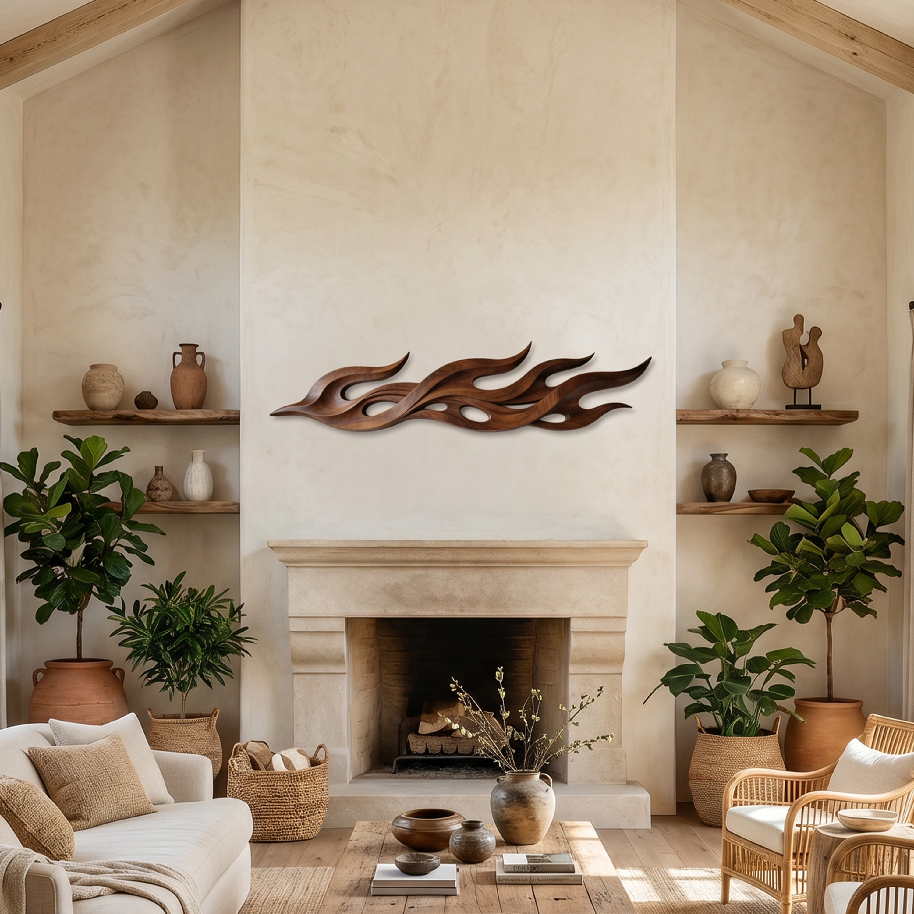 Scandinavian Relief Wall Art For Formal Sitting Room SILDTTNWA113