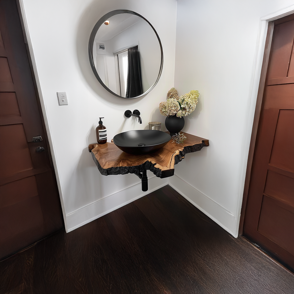 Rustic Floating Vanity Bathroom SINLSABRV060