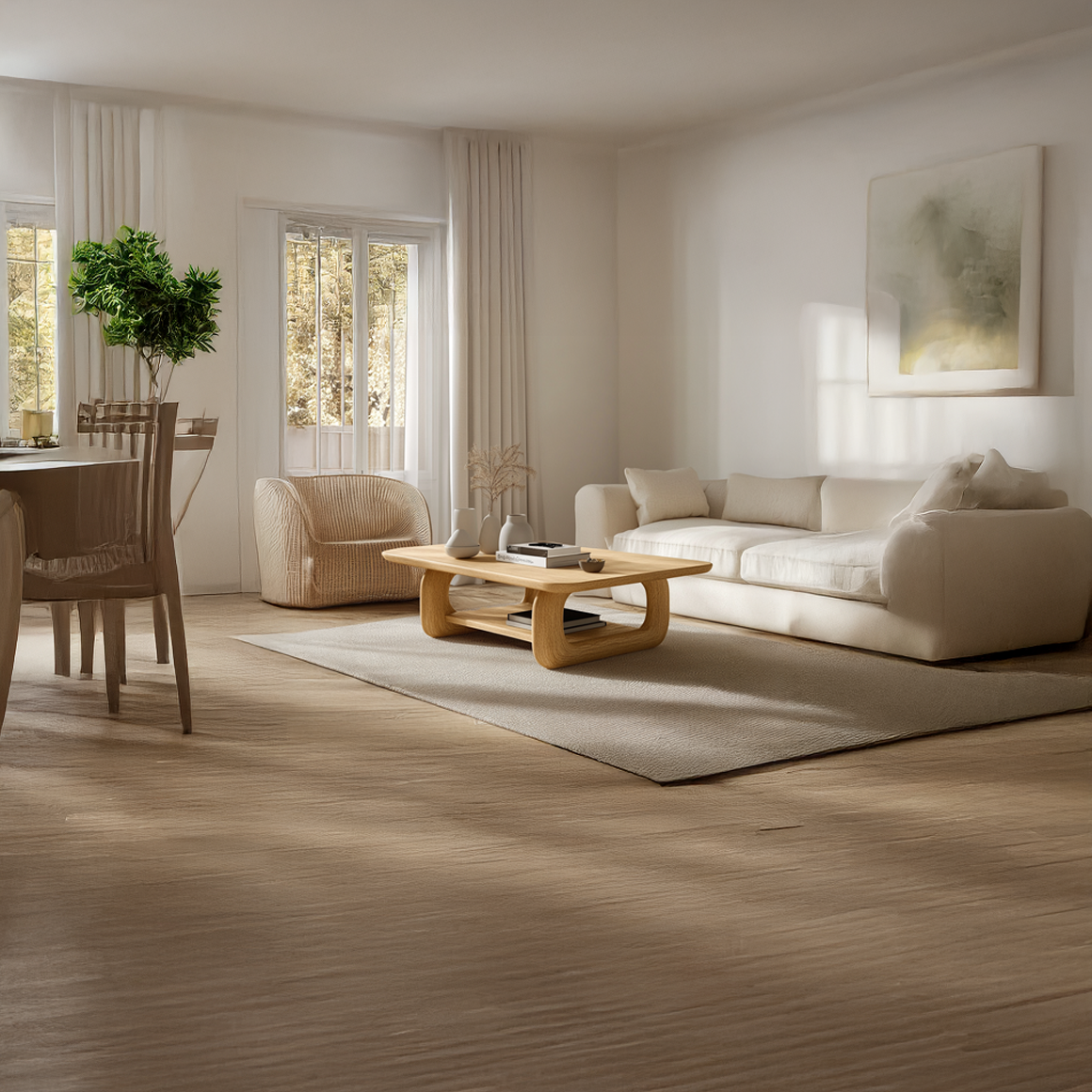 Scandinavian Rounded Coffee Table Living Room Minimal Room SINLSACF237