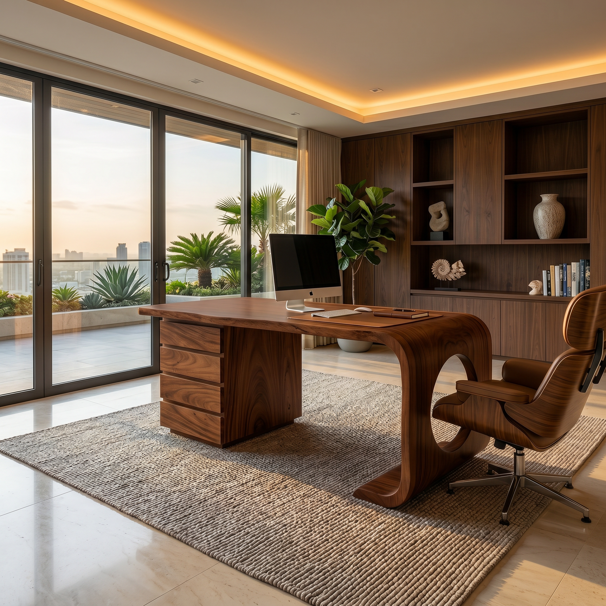 Contemporary Executive Desk Garden Office SILDTTRDE029