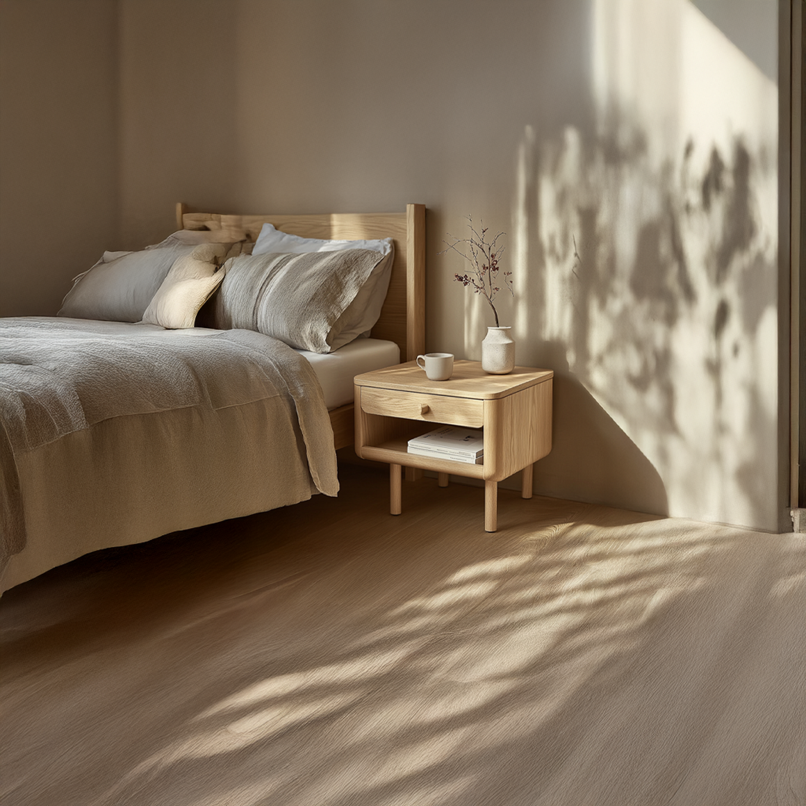 Mid Century Modern Nightstand For Bedroom SINLSABT176