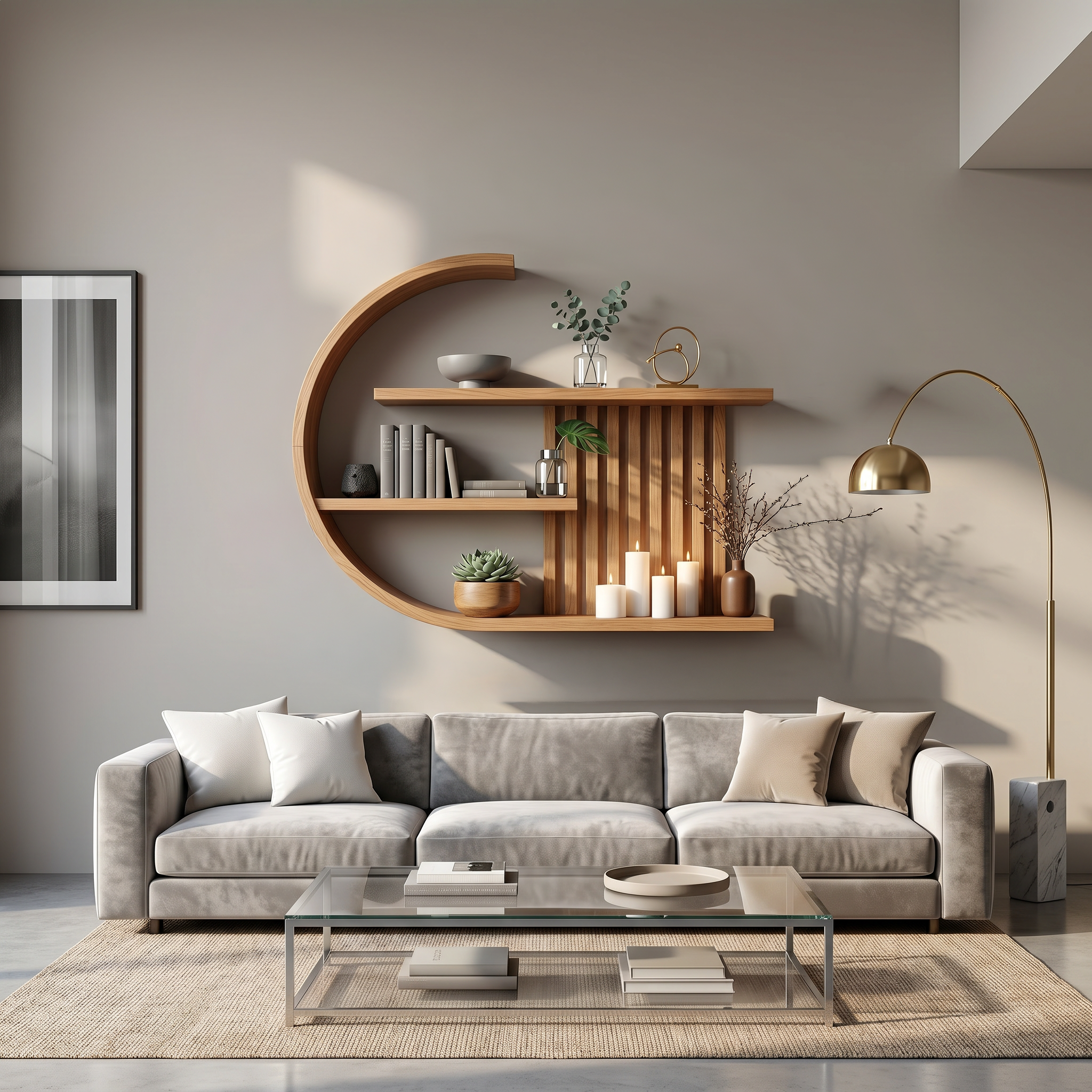 Japandi Wall Decor Shelf Living Room And Lounge SINLSAFL233