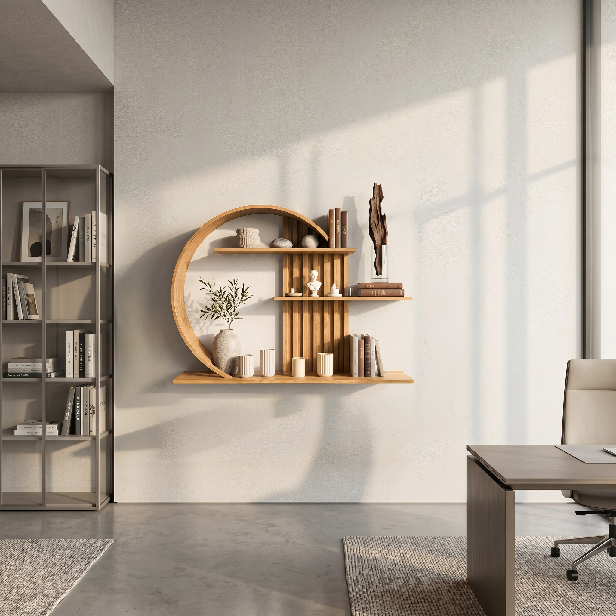 Modern Zen Wall Decor Shelf Living Room And Harmony Room SINLSAFL238