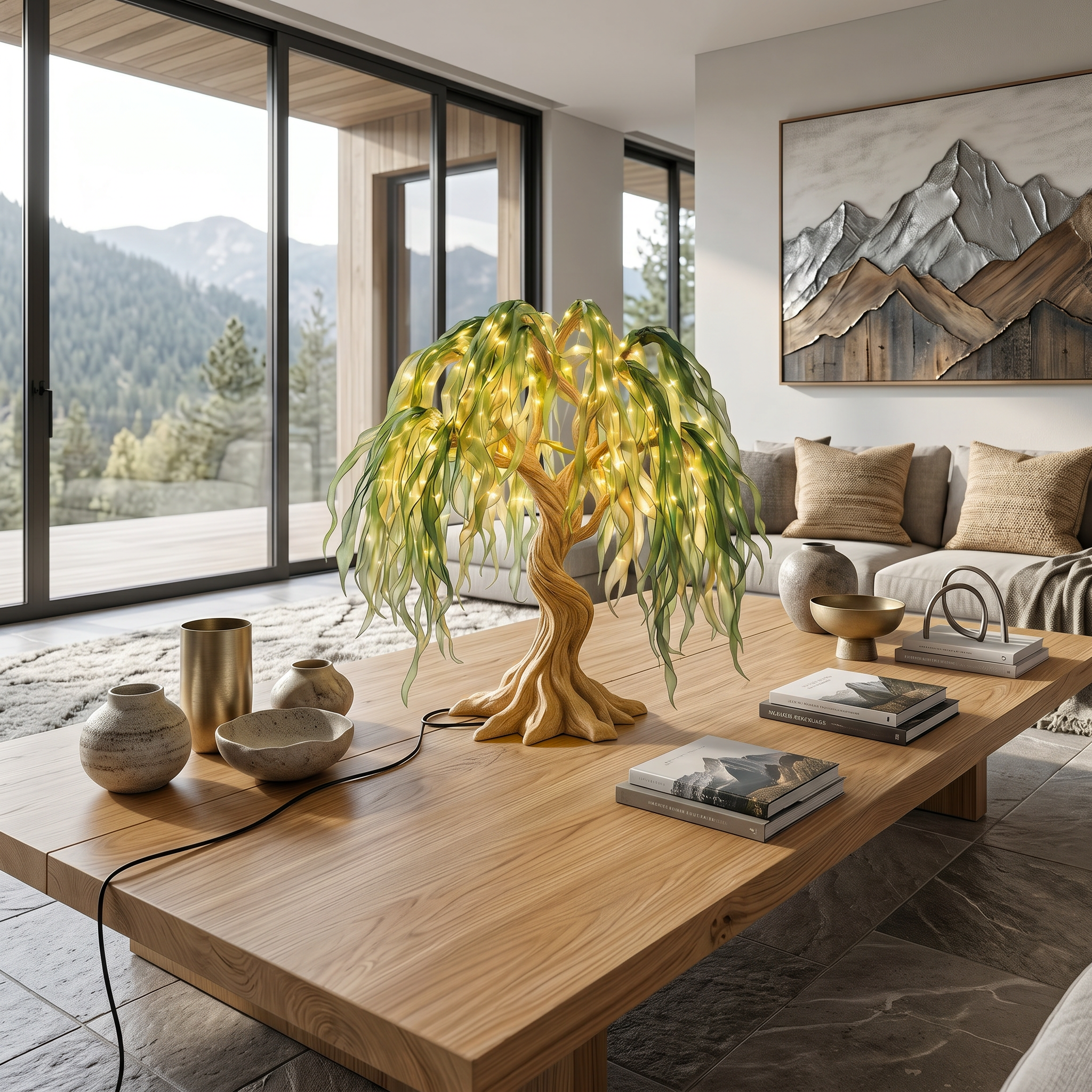 Coastal Decorative Tree Table Lamp For Bedroom SINLSATL018