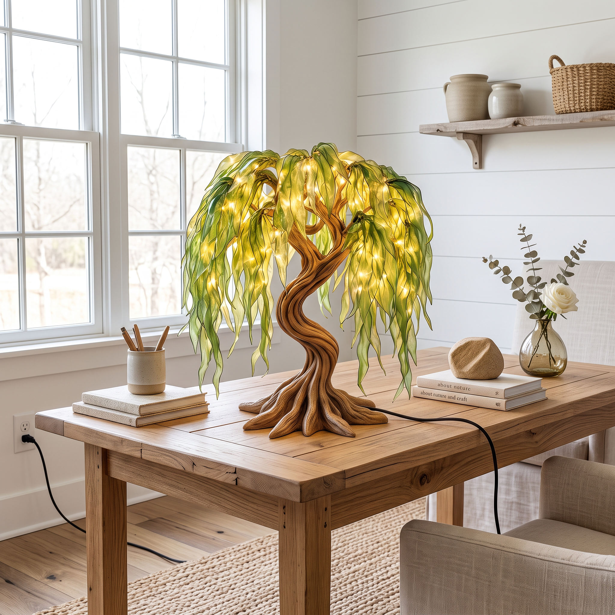 Modern Sculptural Bonsai Tree Table Lamp For Living Room SINLSATL022