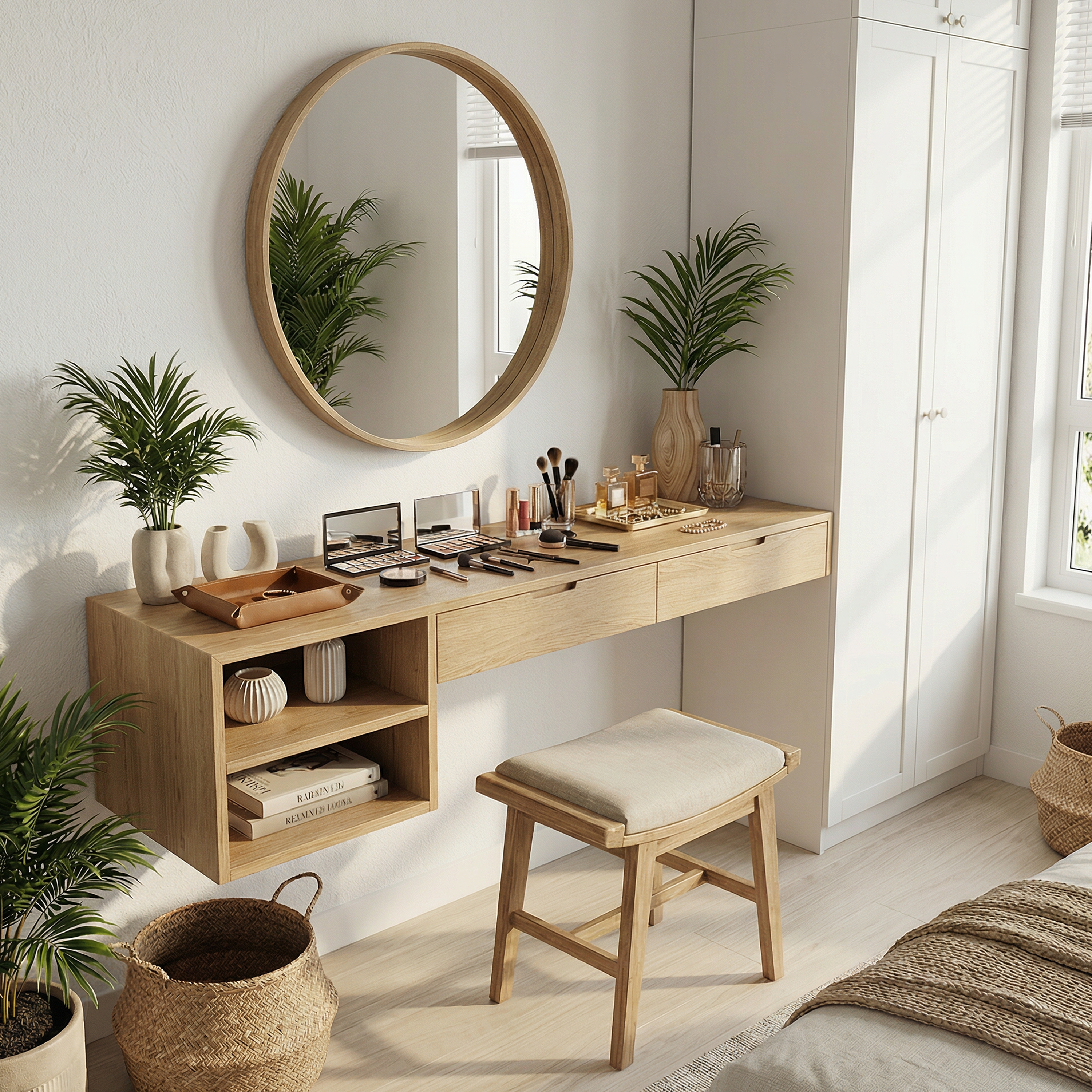 Organic Vanity Table Dressing Room Makeup Area Personal Space SILDTTRMV017