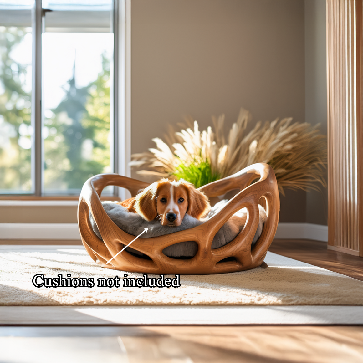Rustic Artistic Pet Bed For Living Room Or Living Space SINLSAPB004