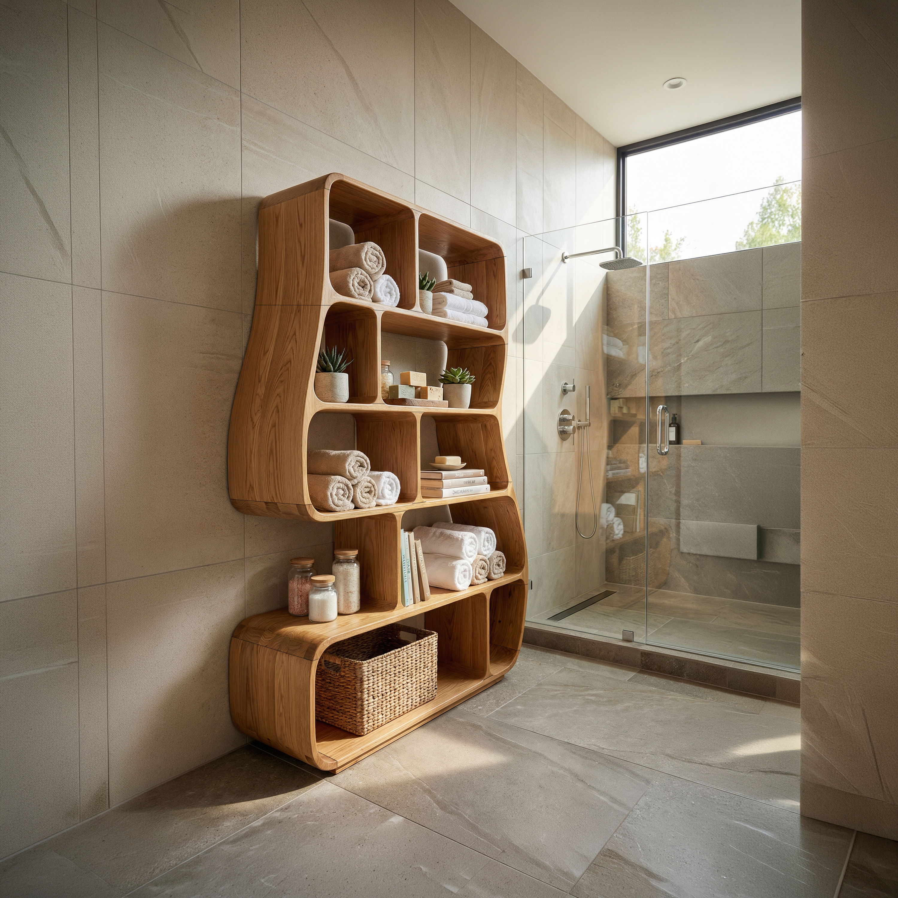 Contemporary Artistic Bookshelf Bedroom Corner Display SILDTTRBS012