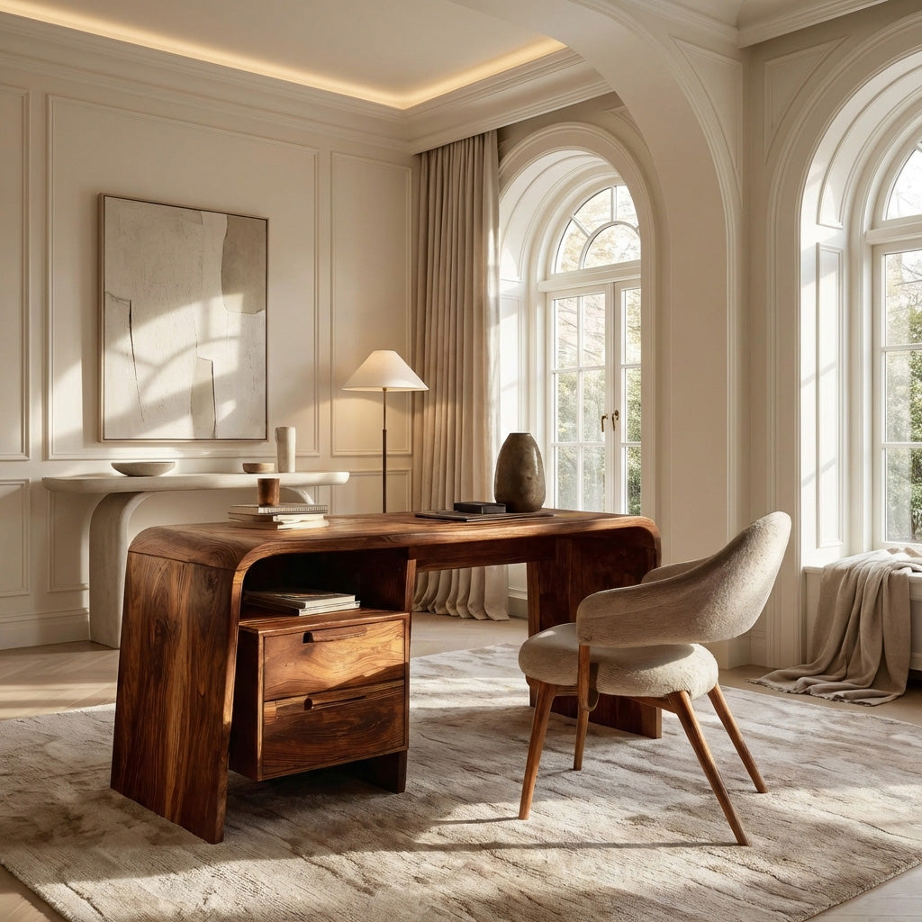 Modern Writing Desk With Drawers For Workspace RTTHHNDE102