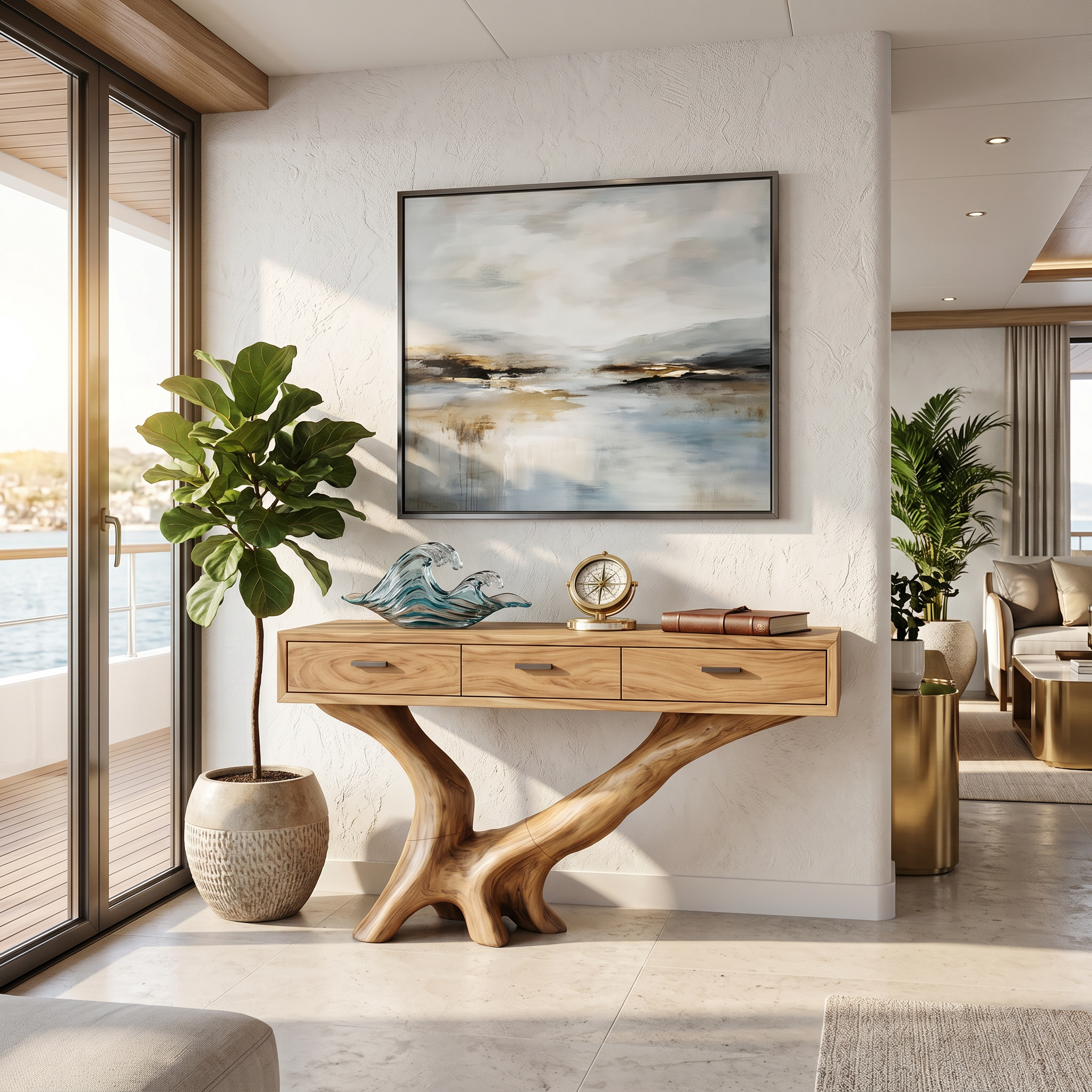 Handcrafted Live Edge Entryway Table For Living Room Modern Farmhouse SILDTTRCS020