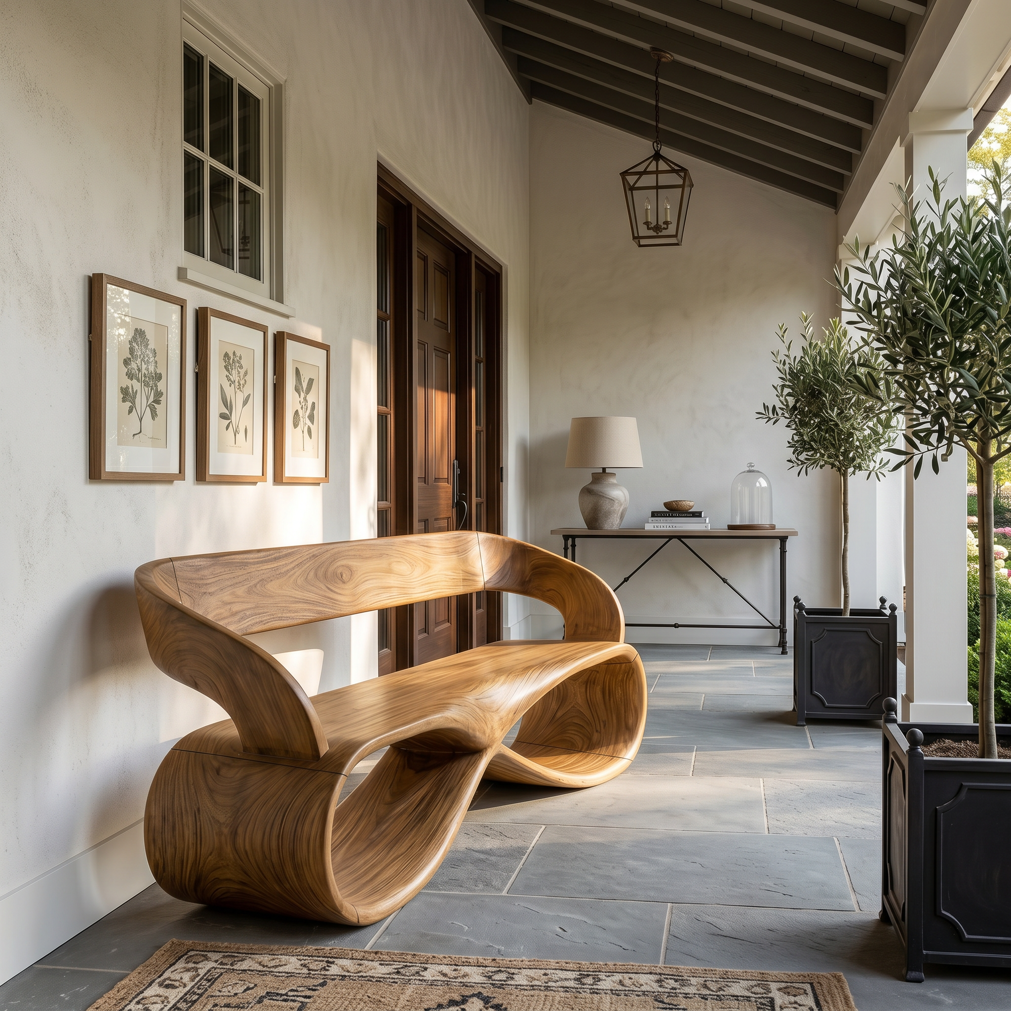 Luxury Solid Wood Bench Designer Interior SILDTTRBEN056