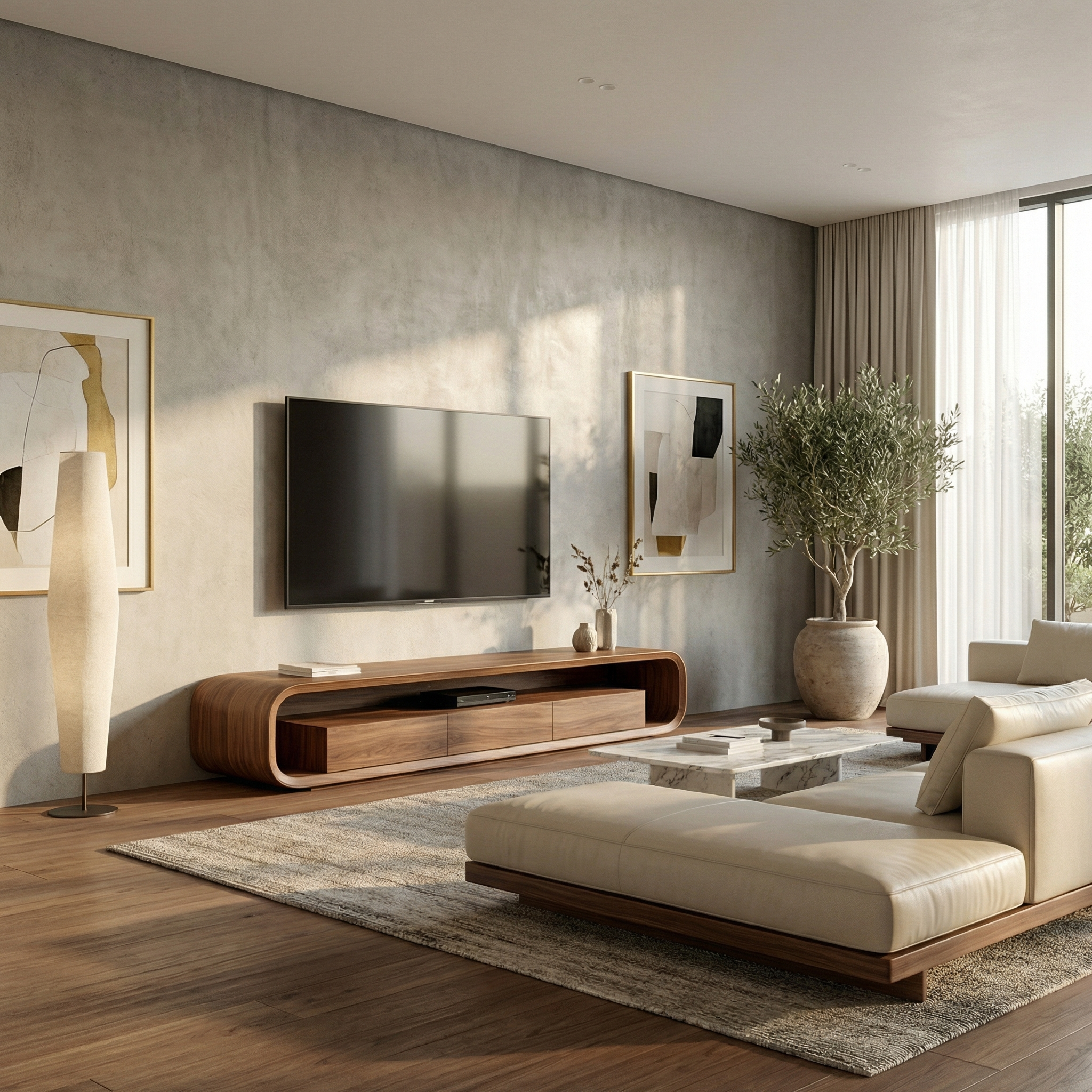 Modern Minimal TV Unit For Living Room And Entertainment Space SINLSASC505