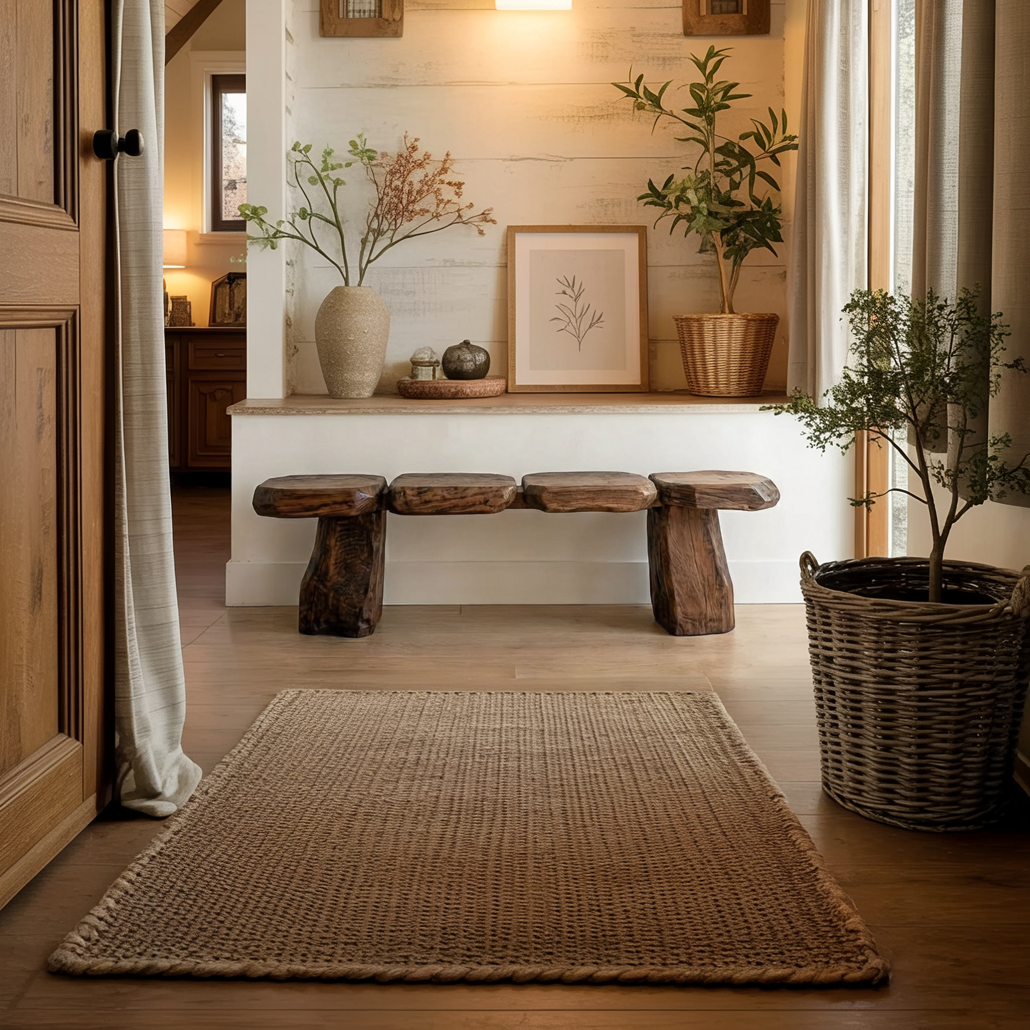 Mid Century Accent Bench For Bedroom Or Living Room SINLSARS071