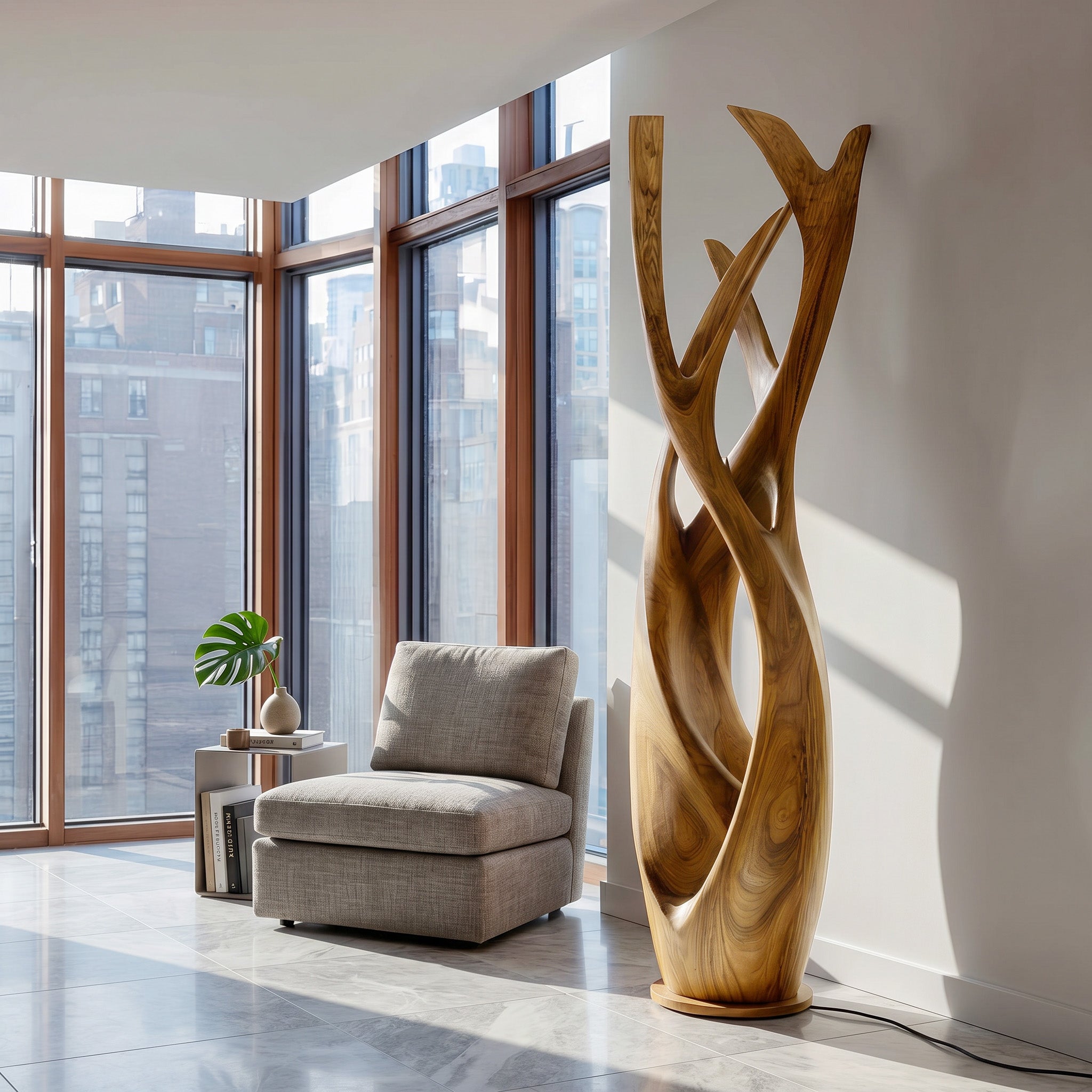 Wooden Floor Lamp For Contemporary Apartment RTTHHNLAM084