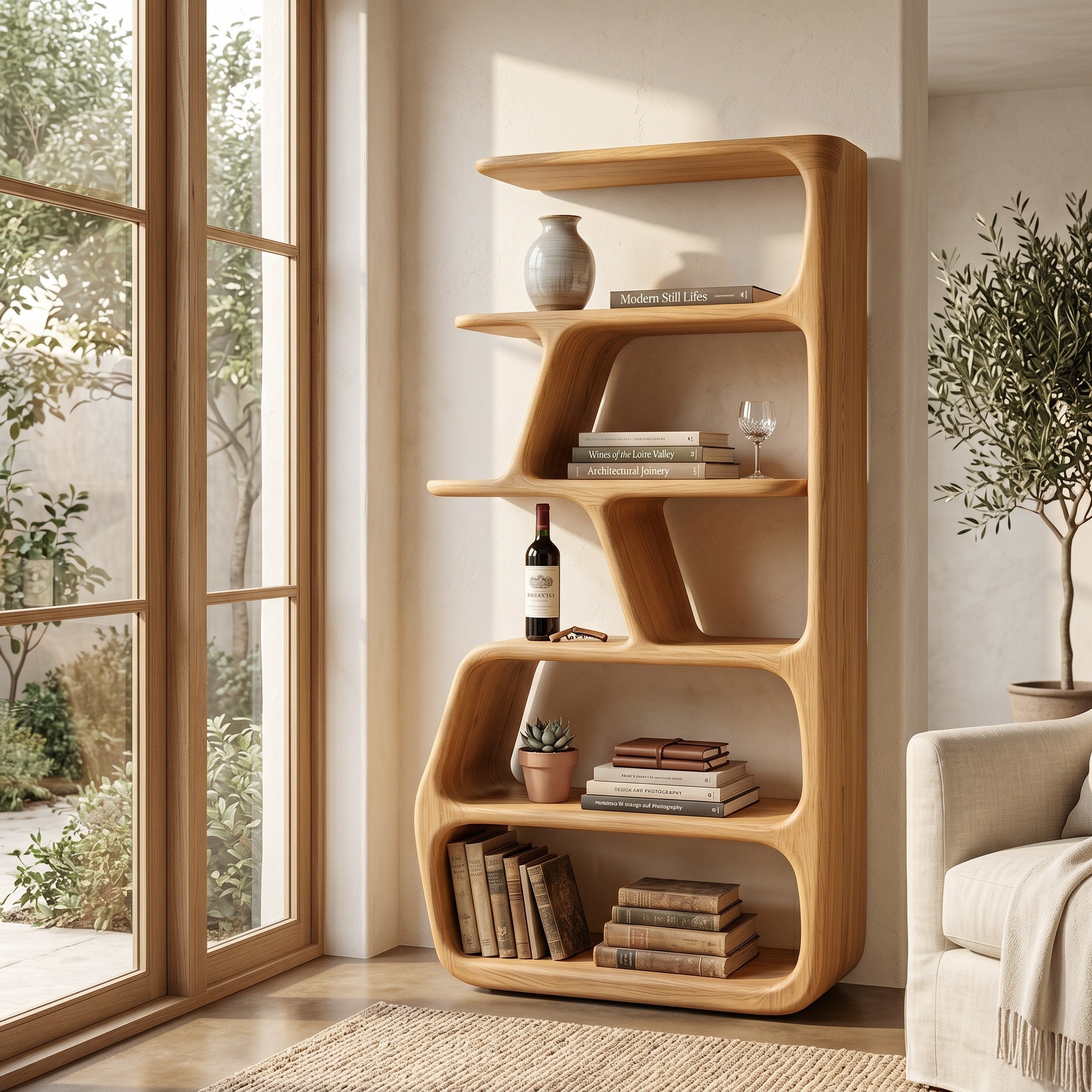 Rustic Wooden Standing Shelf For Apartment Storage RTTHHNSS025
