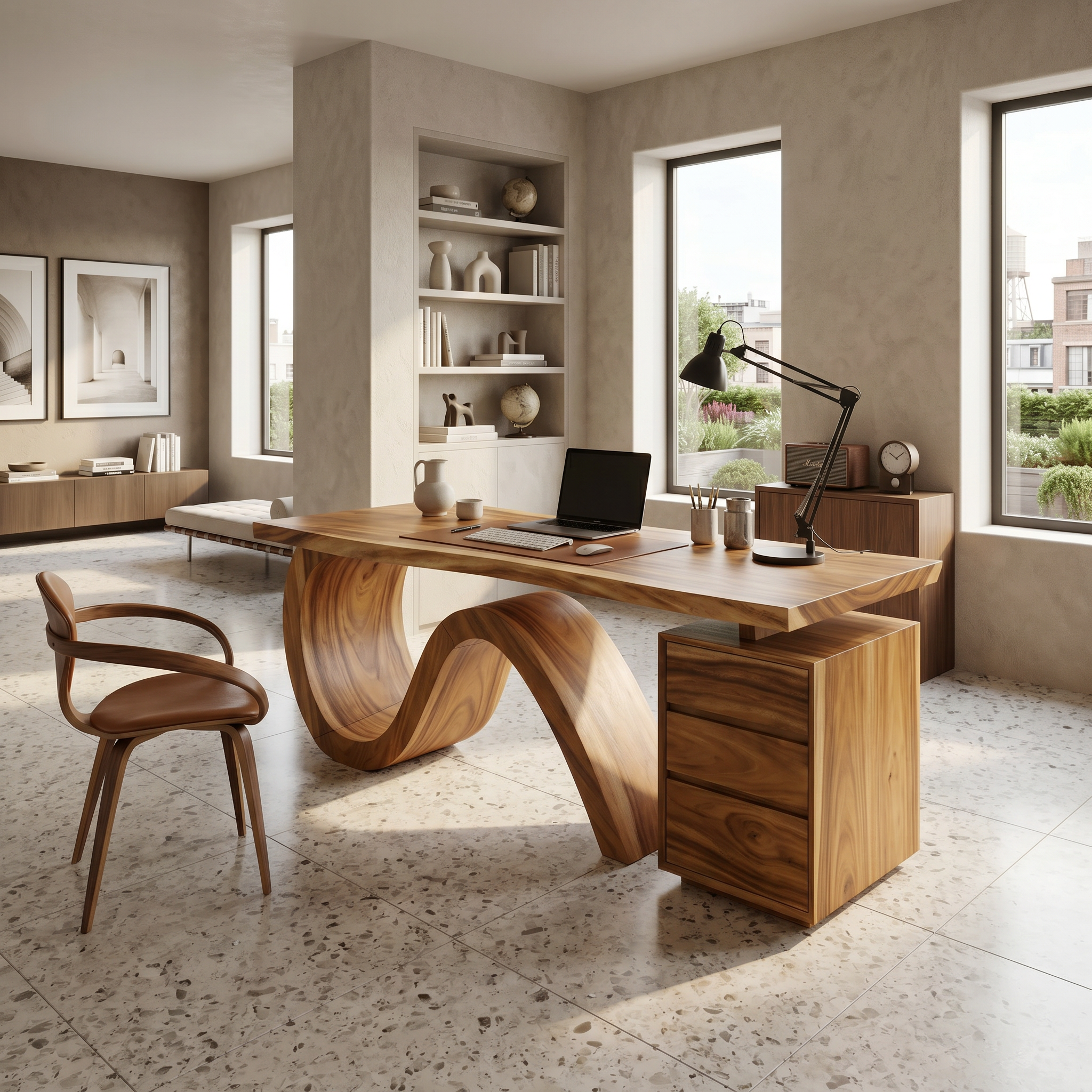 Organic Live Edge Executive Desk City Office SILDTTRDE027