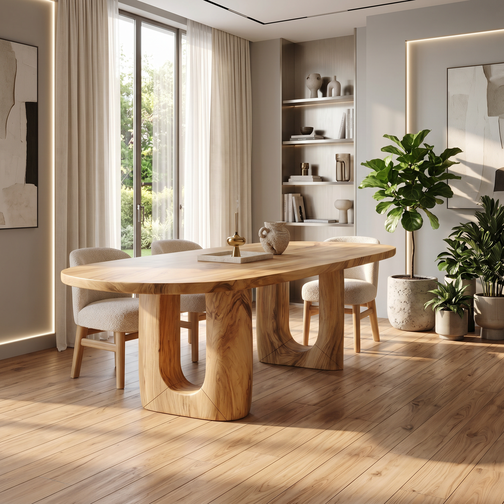 Organic Dining Room Table For Luxury Home SILDTTRDN047