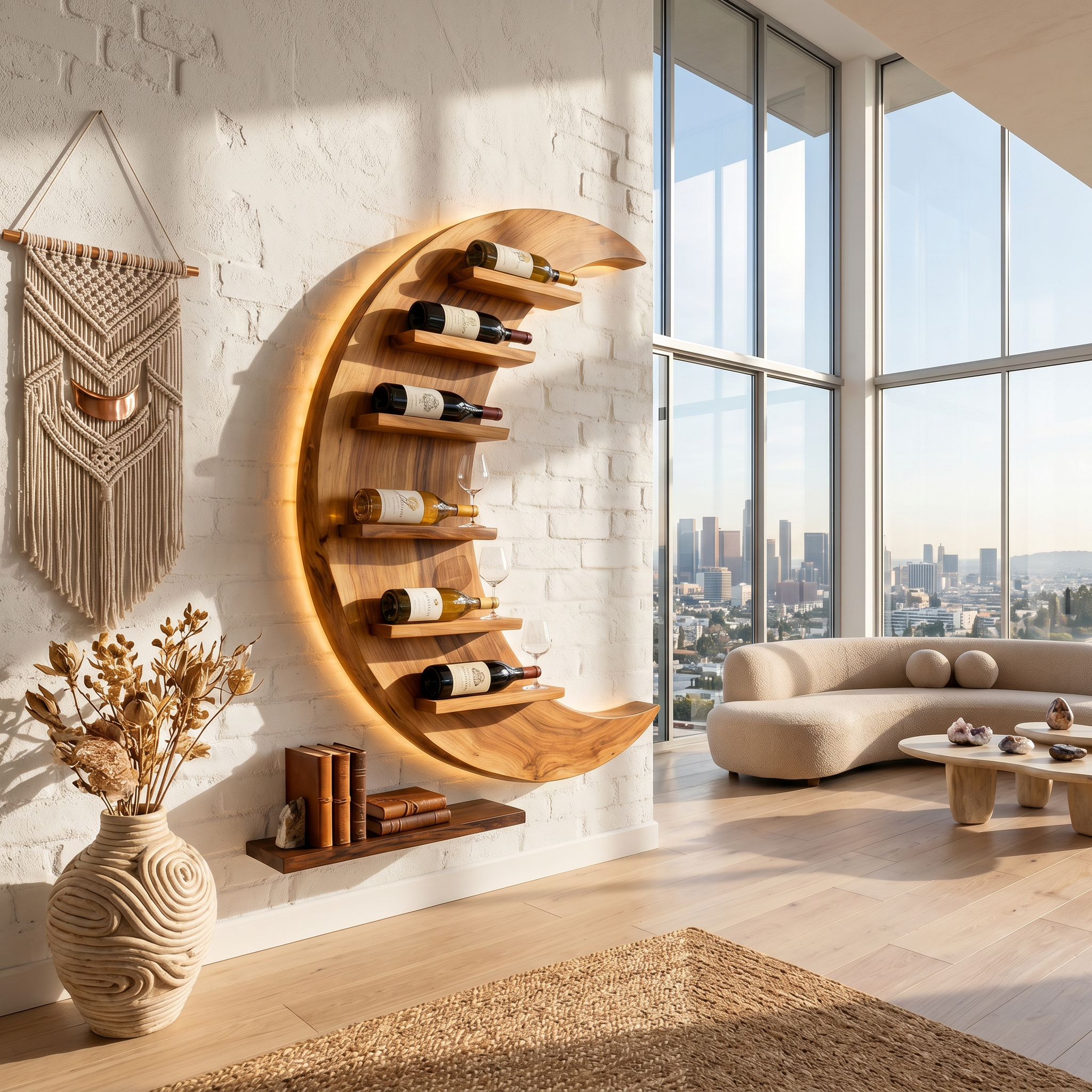 Minimalist Compact Wine Holder For Small Apartment SILDTTNWH021