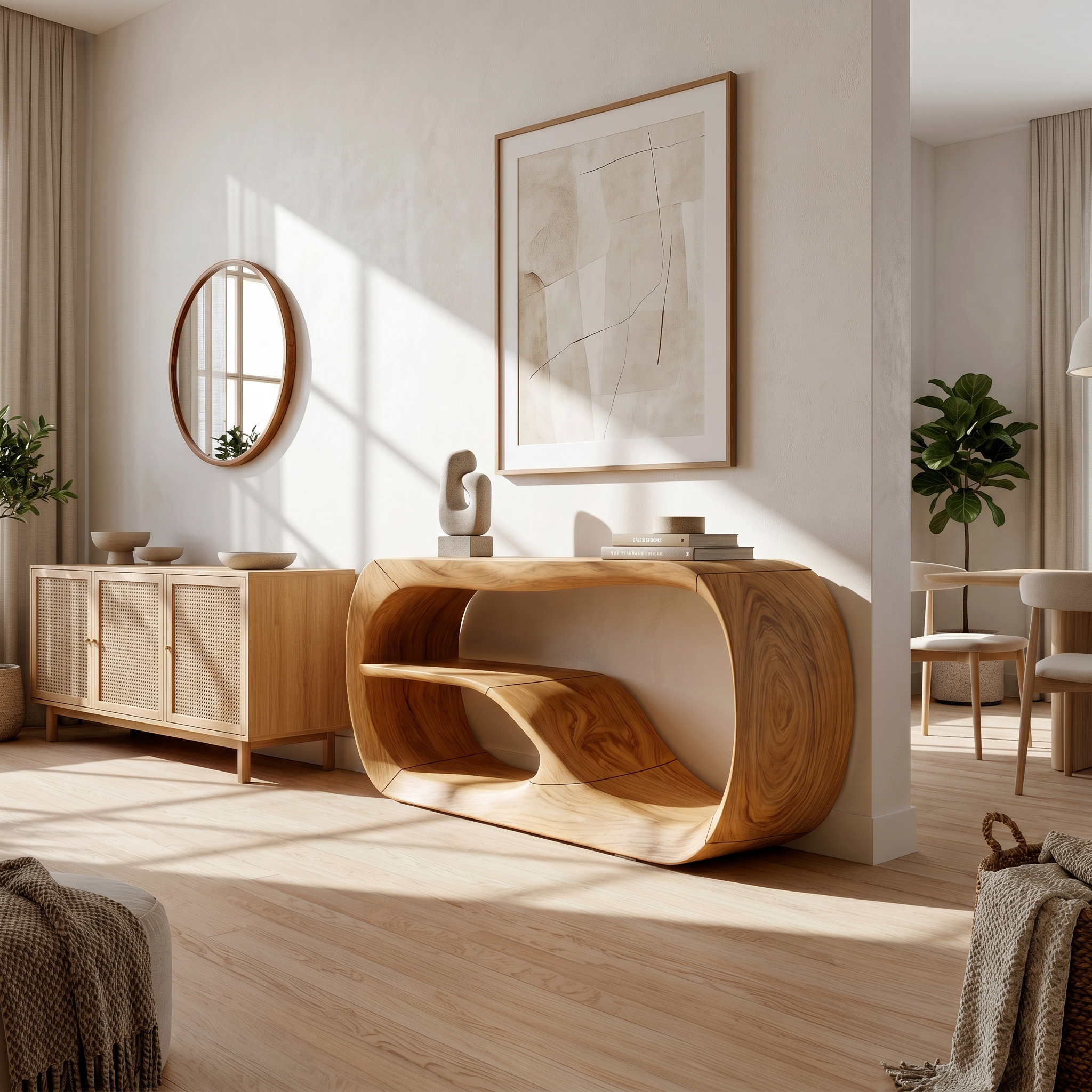 Modern Wooden Console Table For Entryway Furniture SILDTTRCS049