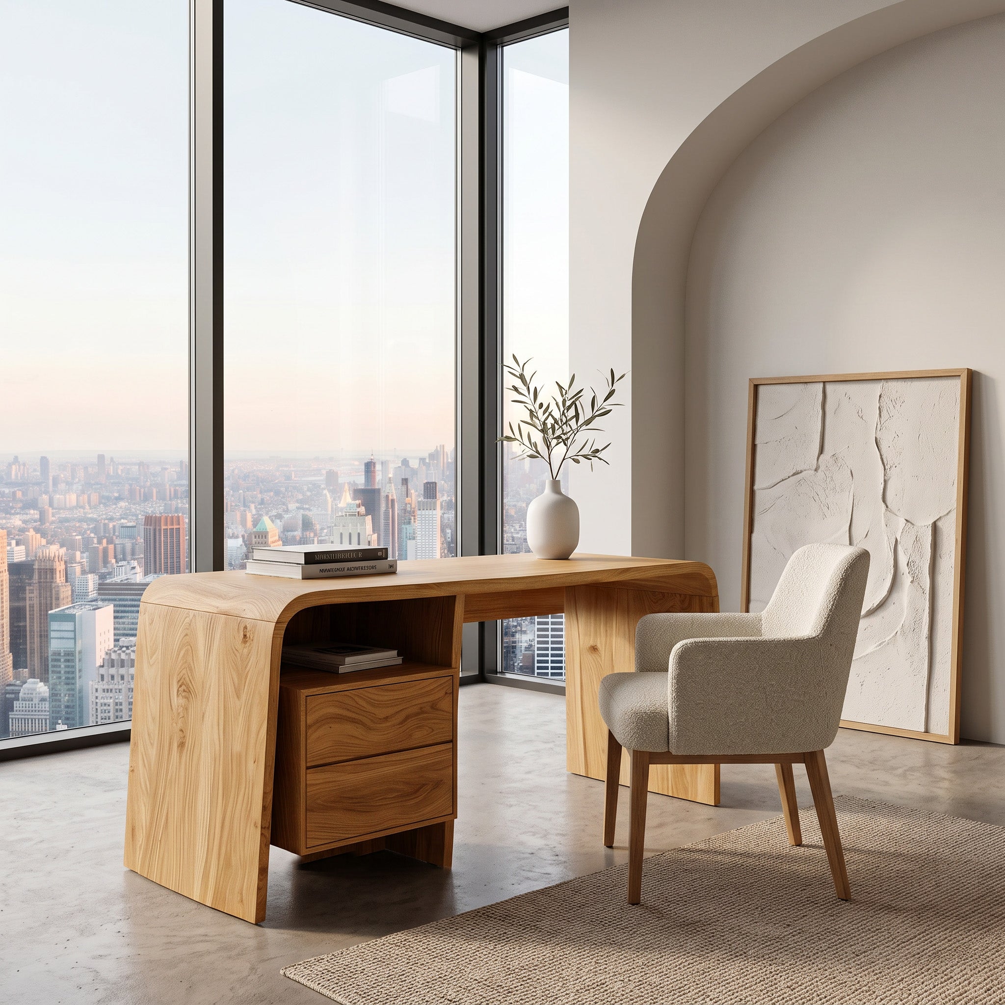 Modern Writing Desk With Drawers For Workspace RTTHHNDE102