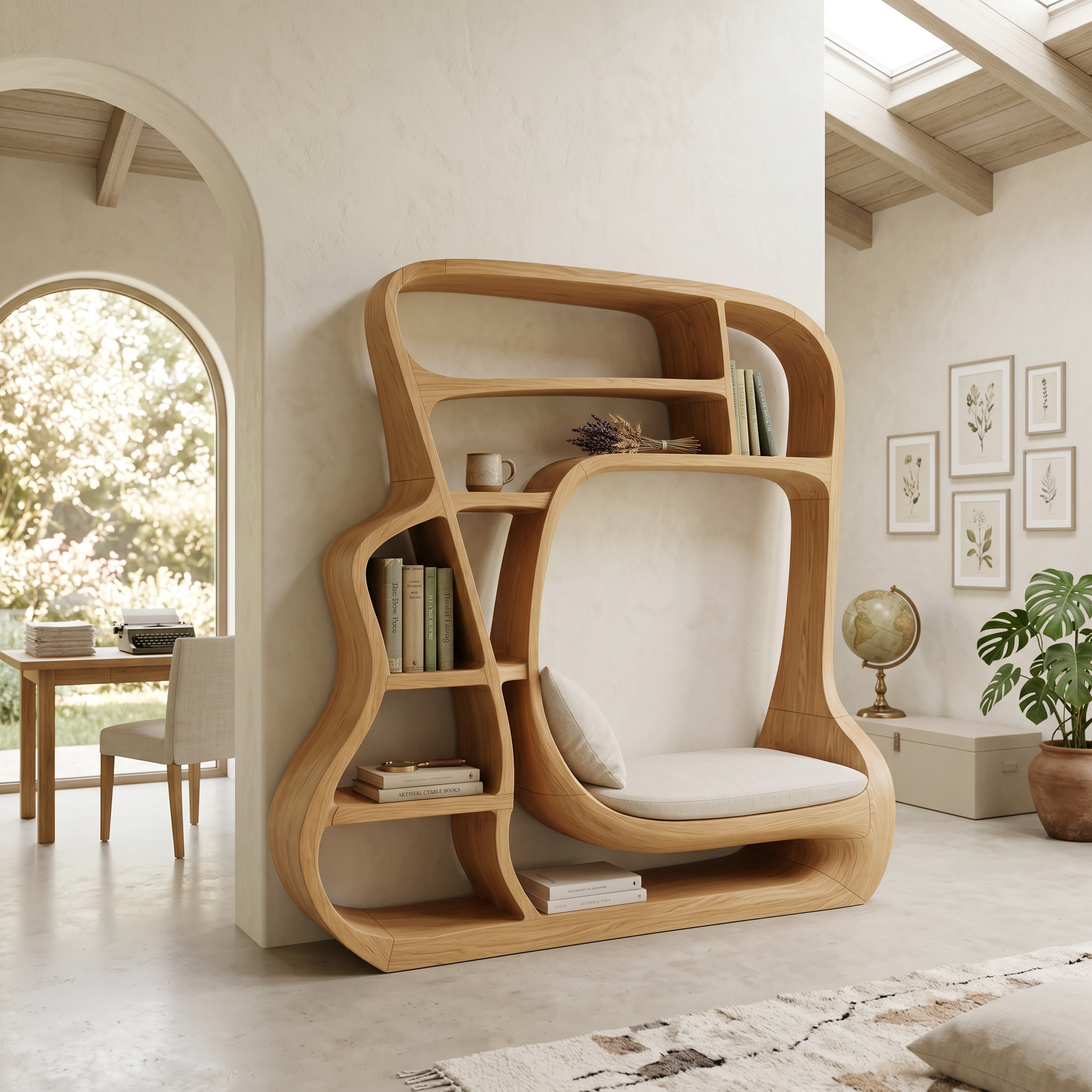 Minimalist Storage Bookcase For Modern Bedroom Interior SILDTTNBS053