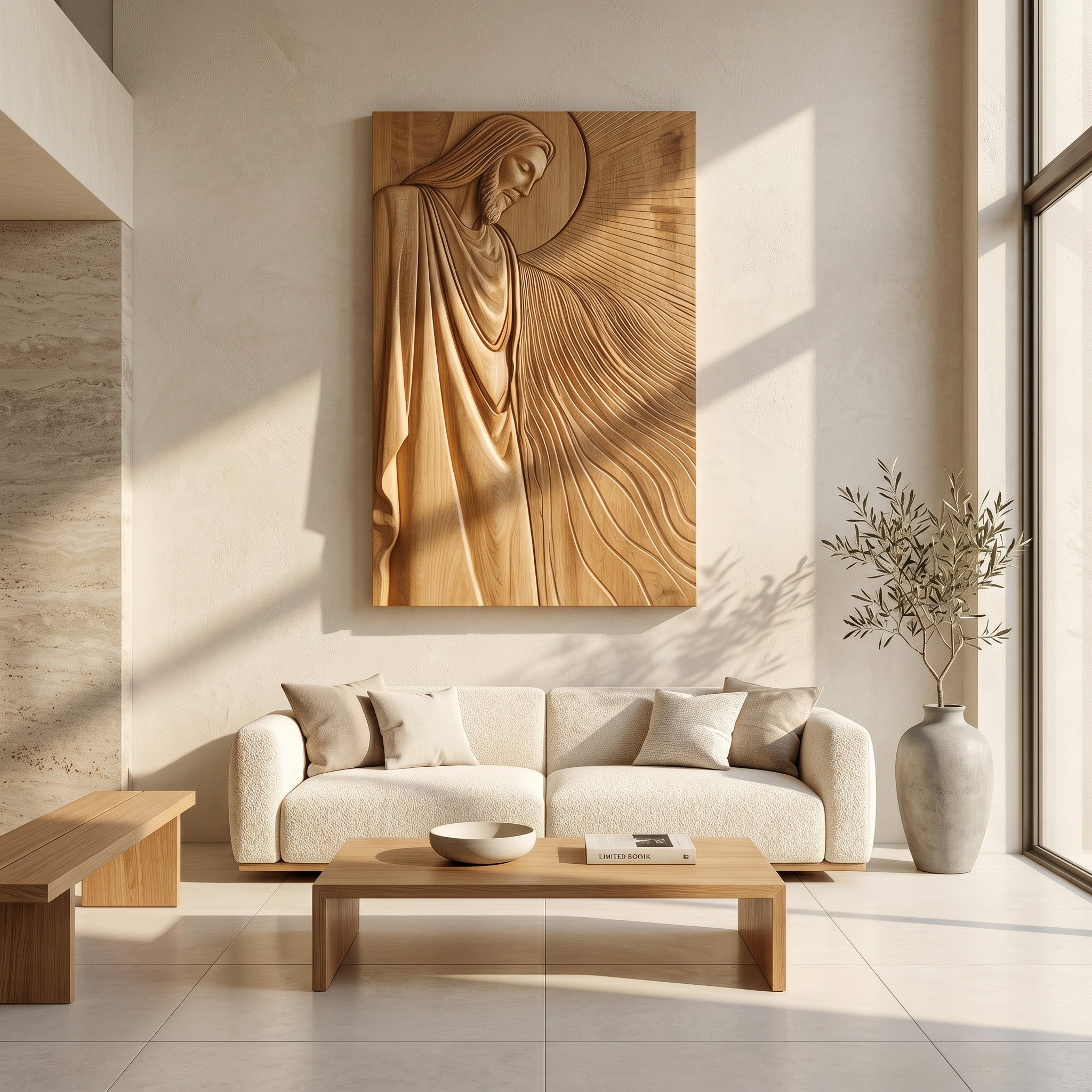 Organic Modern Sacred Wall Art For Living Room RTTHHNWA197