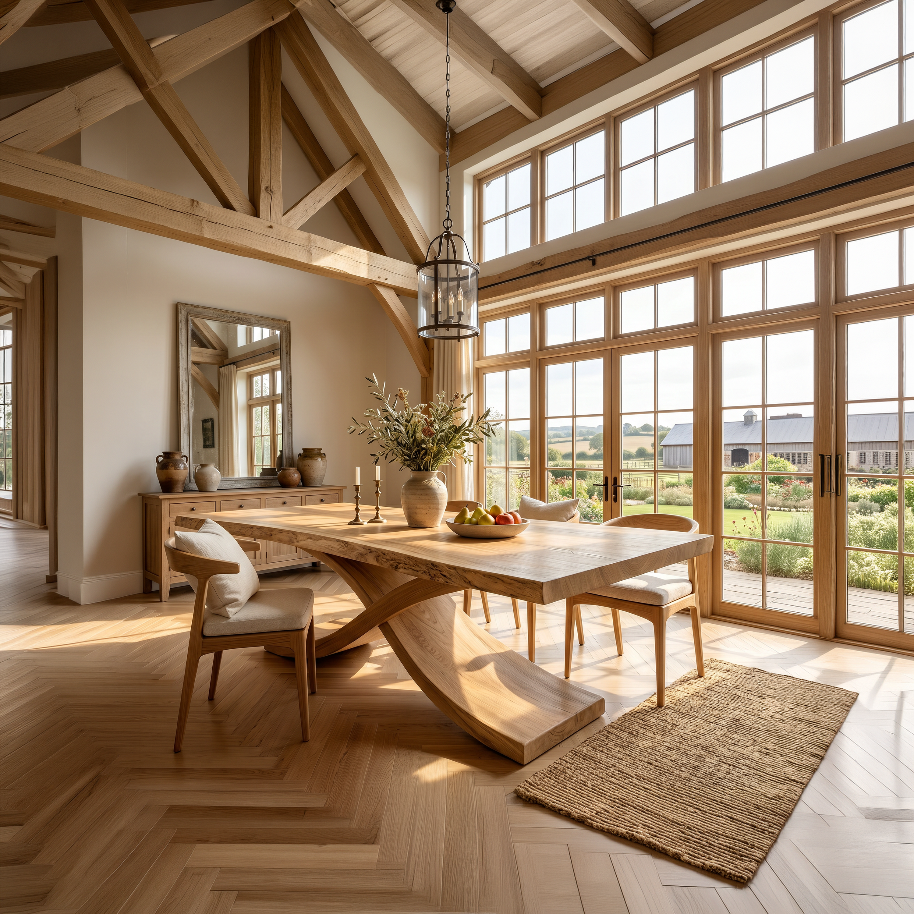 Modern Thick Top Dining Table For Kitchen Dining Area SILDTTNDN021