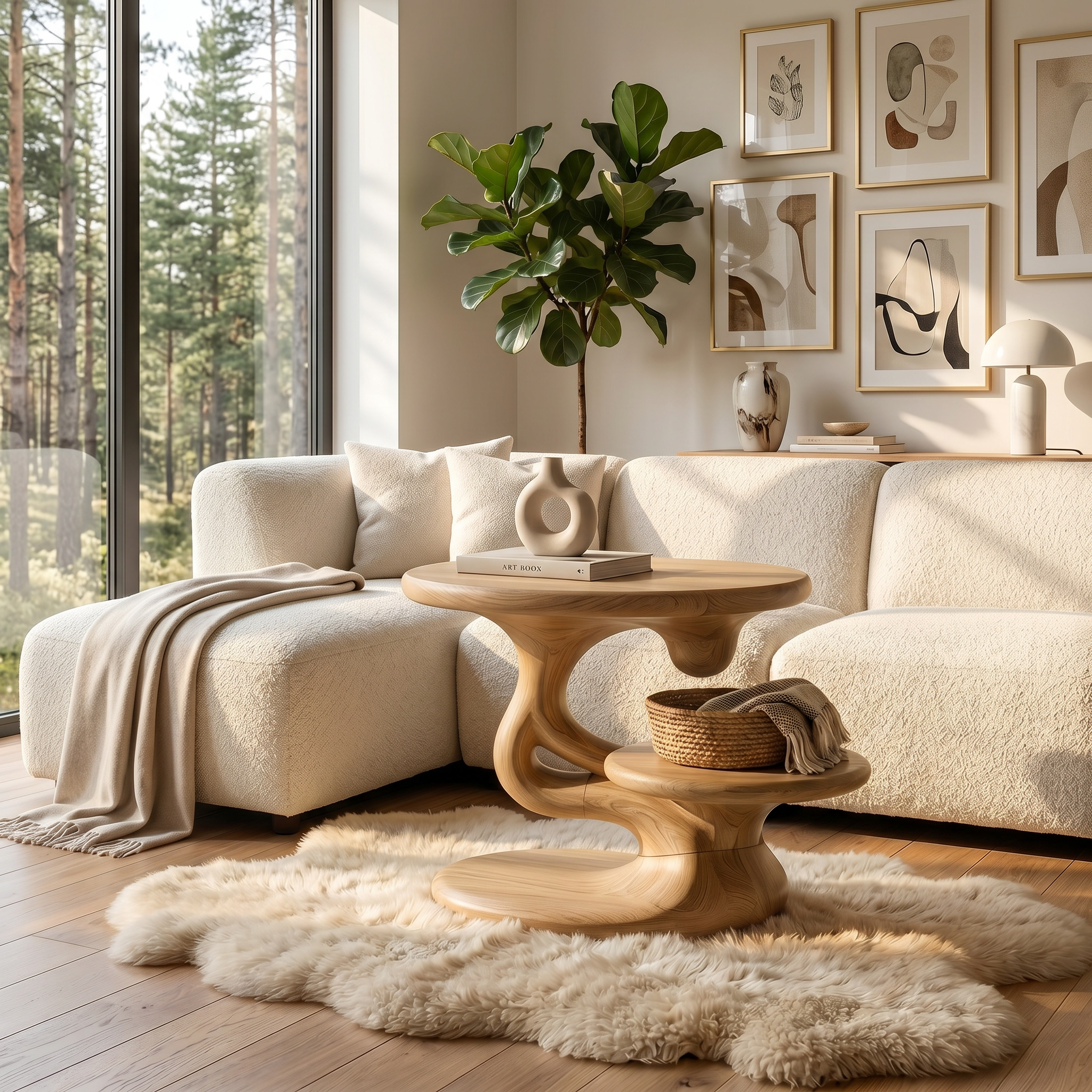 Contemporary Floating Side Table Mountain Retreat SILDTTRSTA028