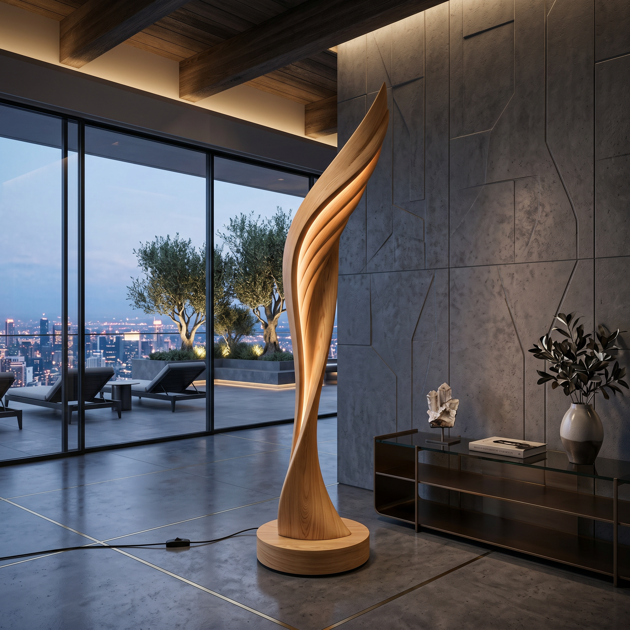 Minimalist Open Wing Floor Lamp For Contemporary Interior SILDTTNLAM004