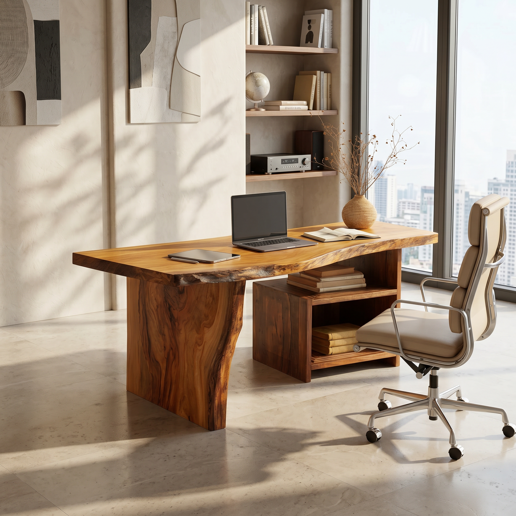 Modern Vanity Desk With Storage Drawers For Bedroom SILDTTRDE016
