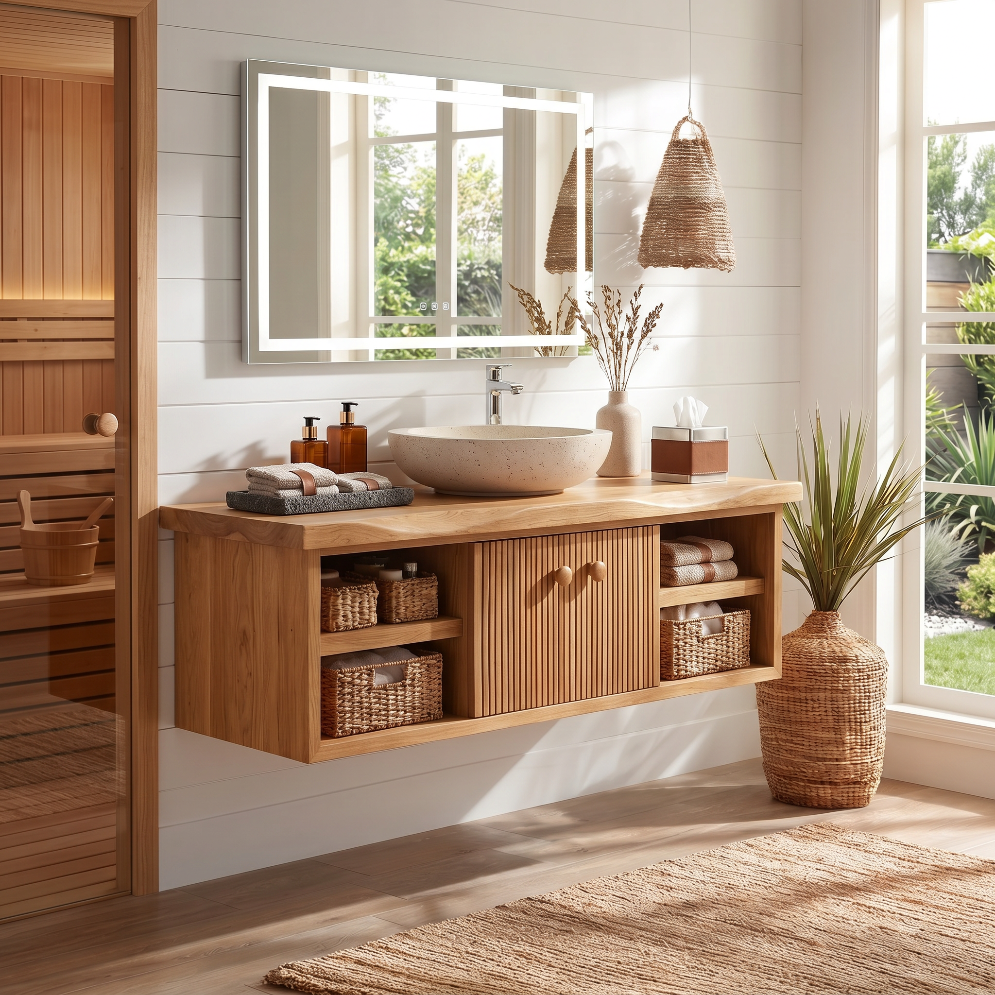 Minimalist Vanity Cabinet Bright Modern Bathroom SILDTTRBRV193