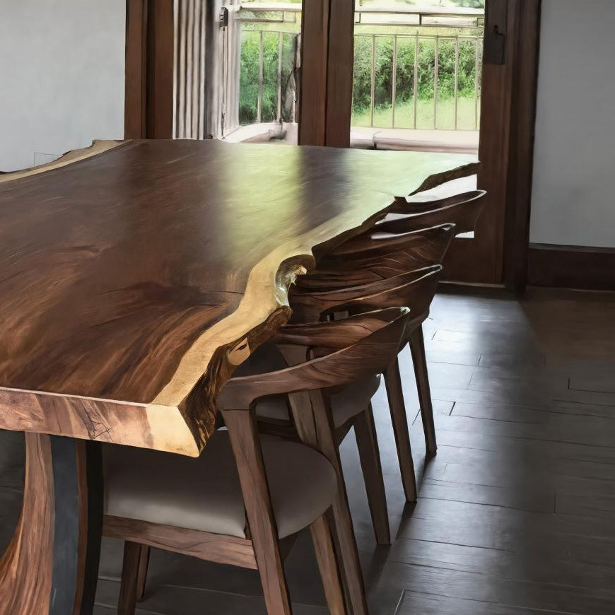 Handcrafted Live Edge Dining Table For Dining Room Decor RTTHHNDN005