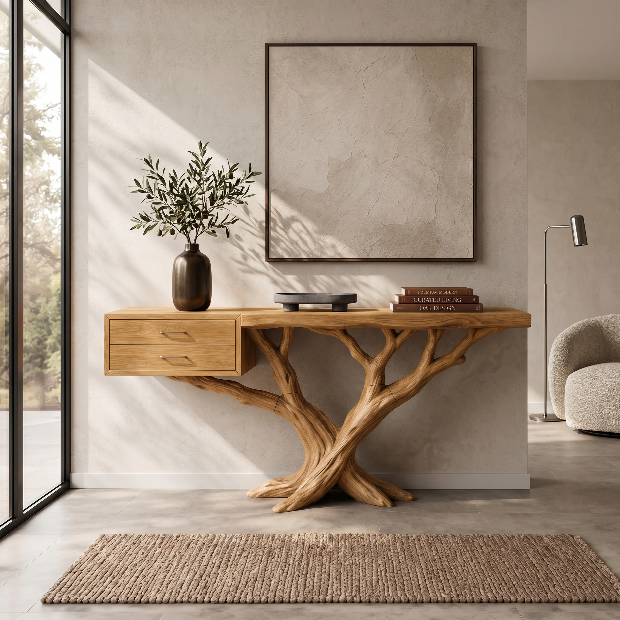 Modern Tree Root Console Table Luxury Entryway SILDTTRCS093