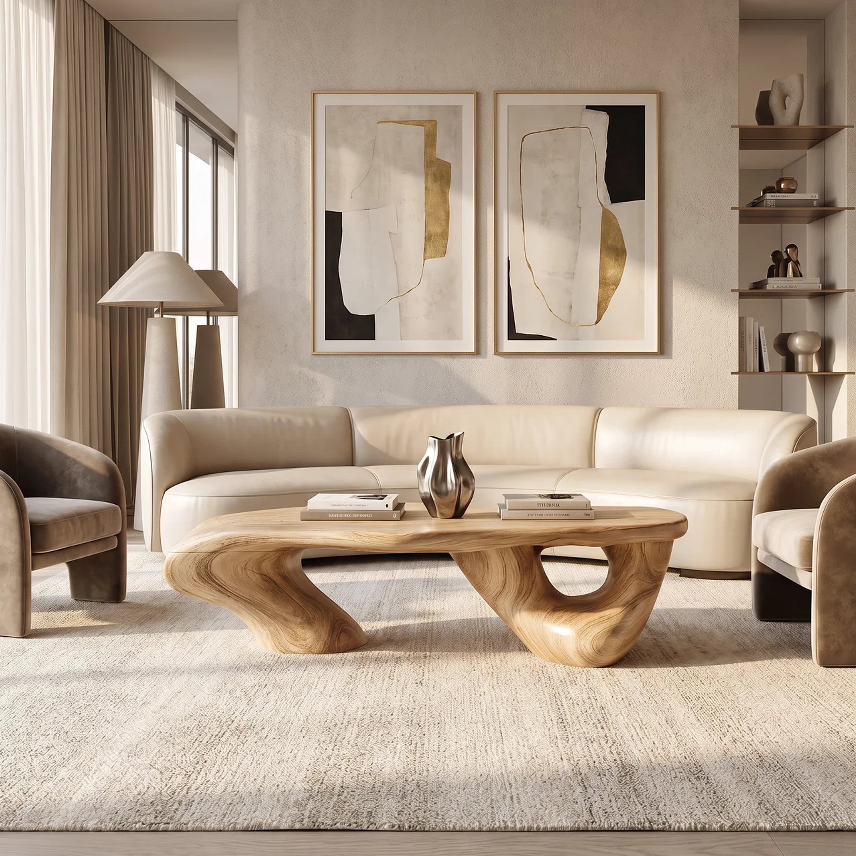 Handcrafted Low Table For Functional Room Setup SILDTTRCF015