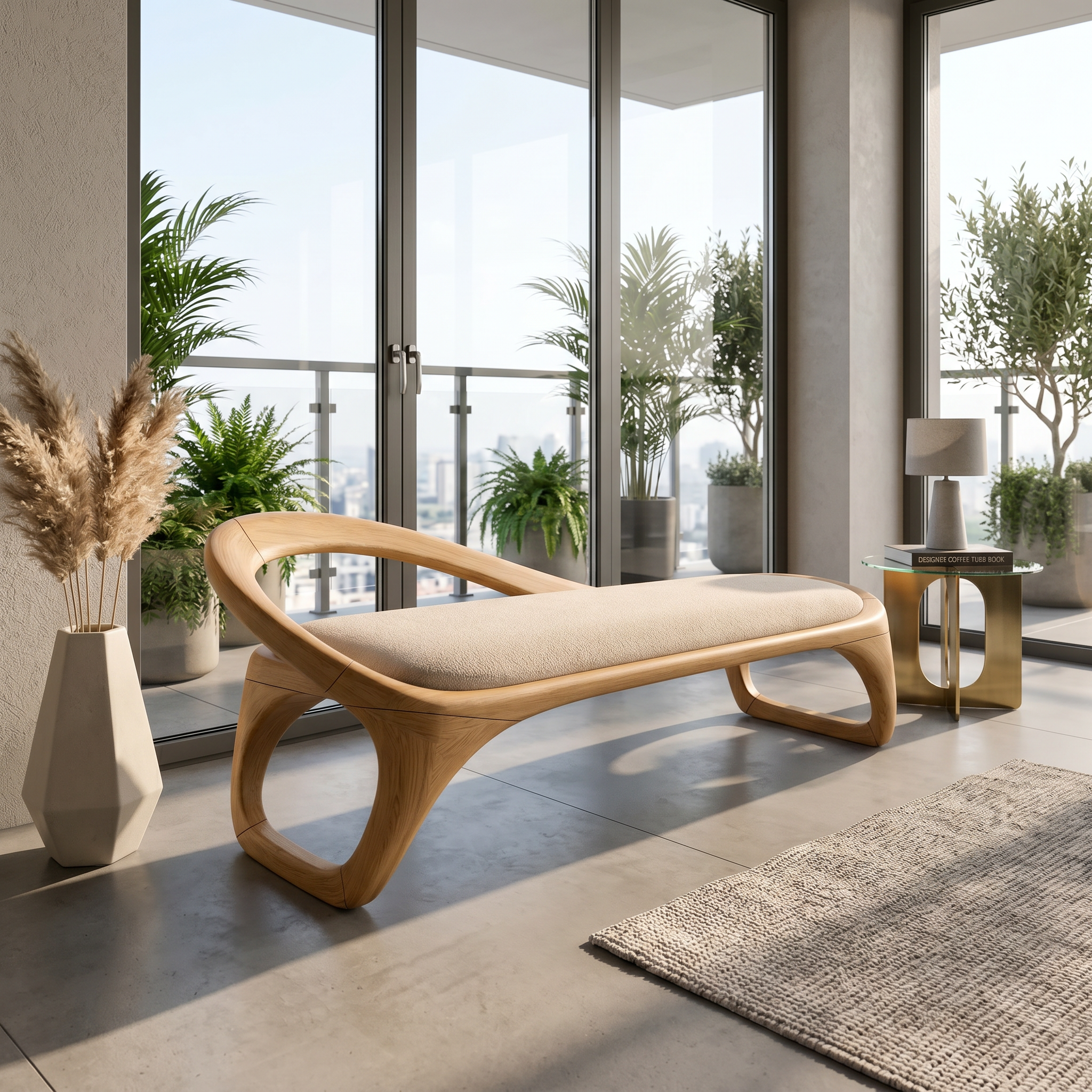 Luxury Sculptural Bench Penthouse Interior SILDTTRBEN078