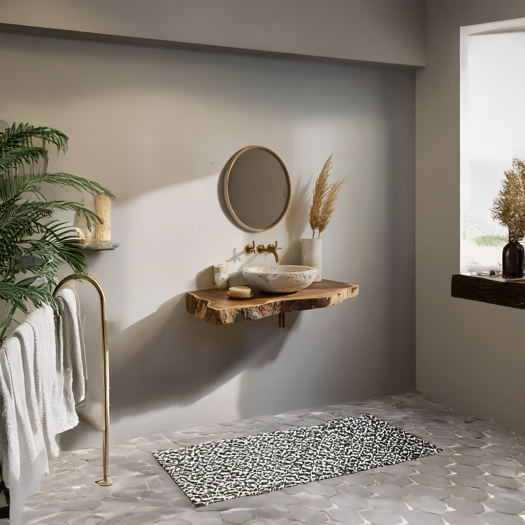 Rustic Floating Shelf Bathroom SINLSABRV083