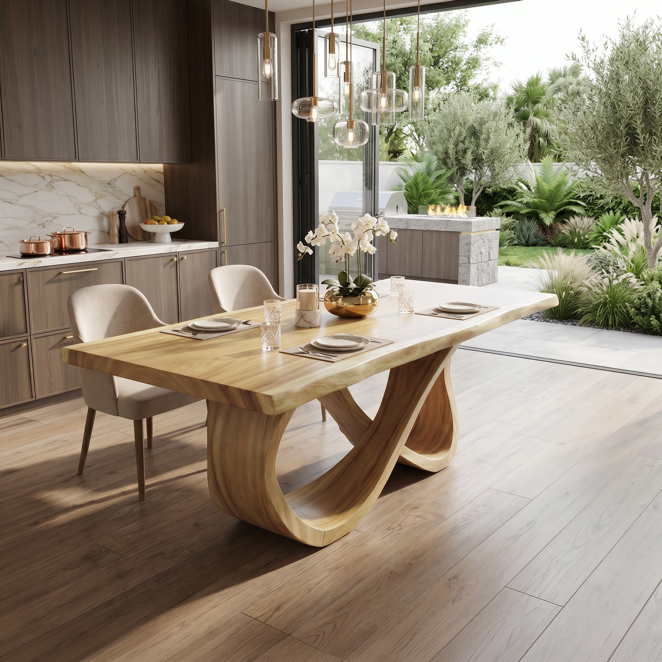 Luxury Dinner Table For Bright Dining Room SILDTTRDN063