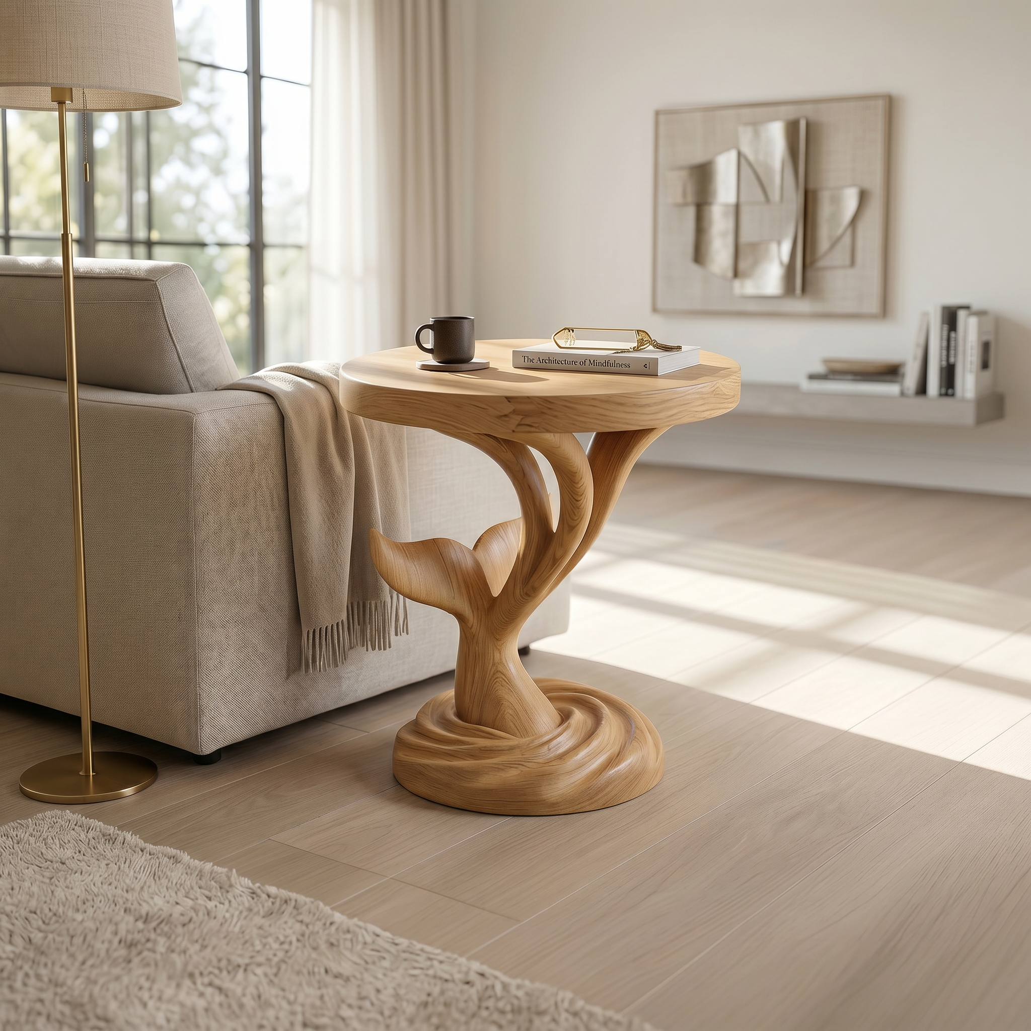 Architectural Sculptural Side Table Media Lounge SILDTTRSTA044